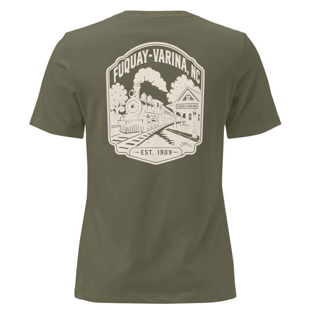 Fuquay Varina NC - Railroad Town- Women's Relaxed T-Shirt
