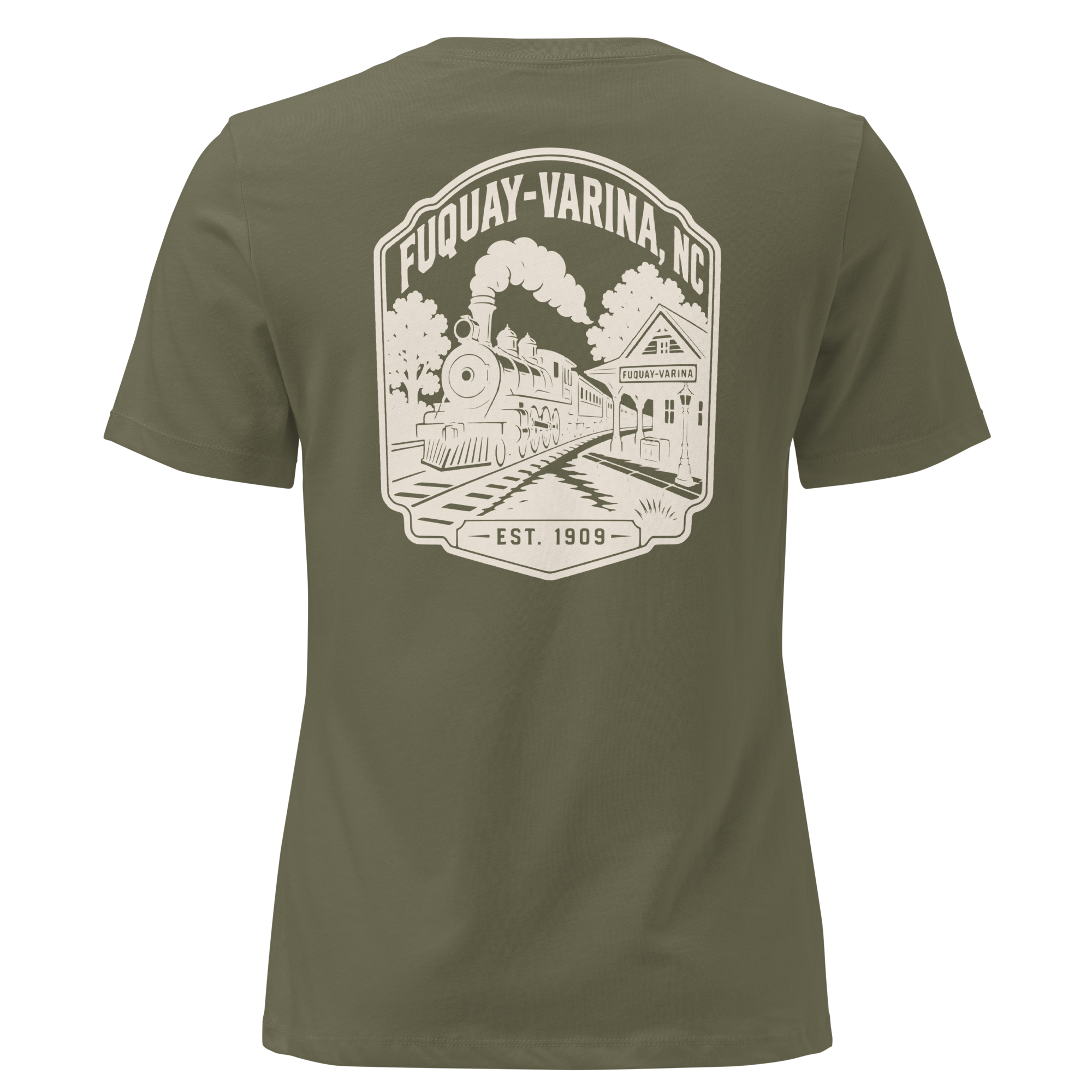 Fuquay Varina NC - Railroad Town- Women's Relaxed T-Shirt