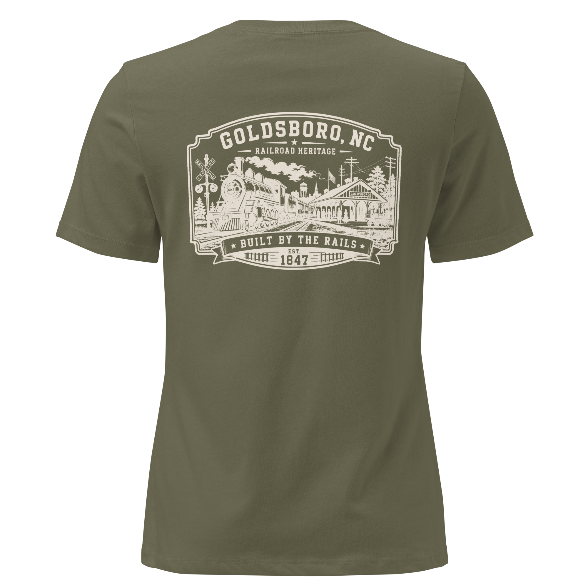 Goldsboro, NC - Built on Rails - Women's Relaxed T-Shirt