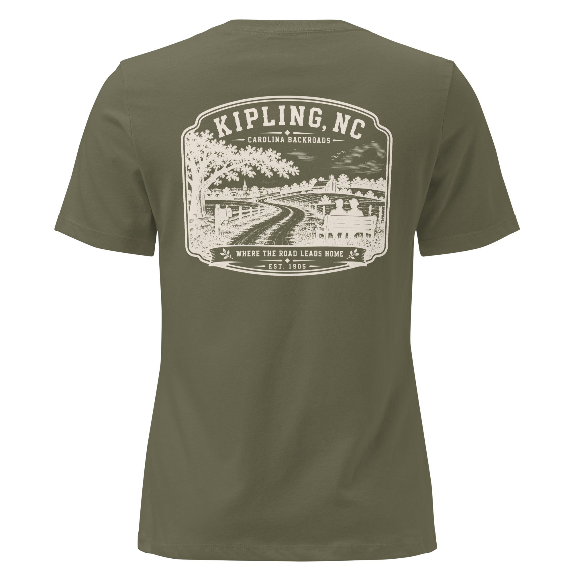 Kipling, NC - The Backroads - Women's Relaxed T-Shirt