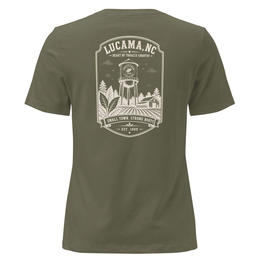 Lucama, NC - Small Town, Strong Roots - Women's Relaxed T-Shirt