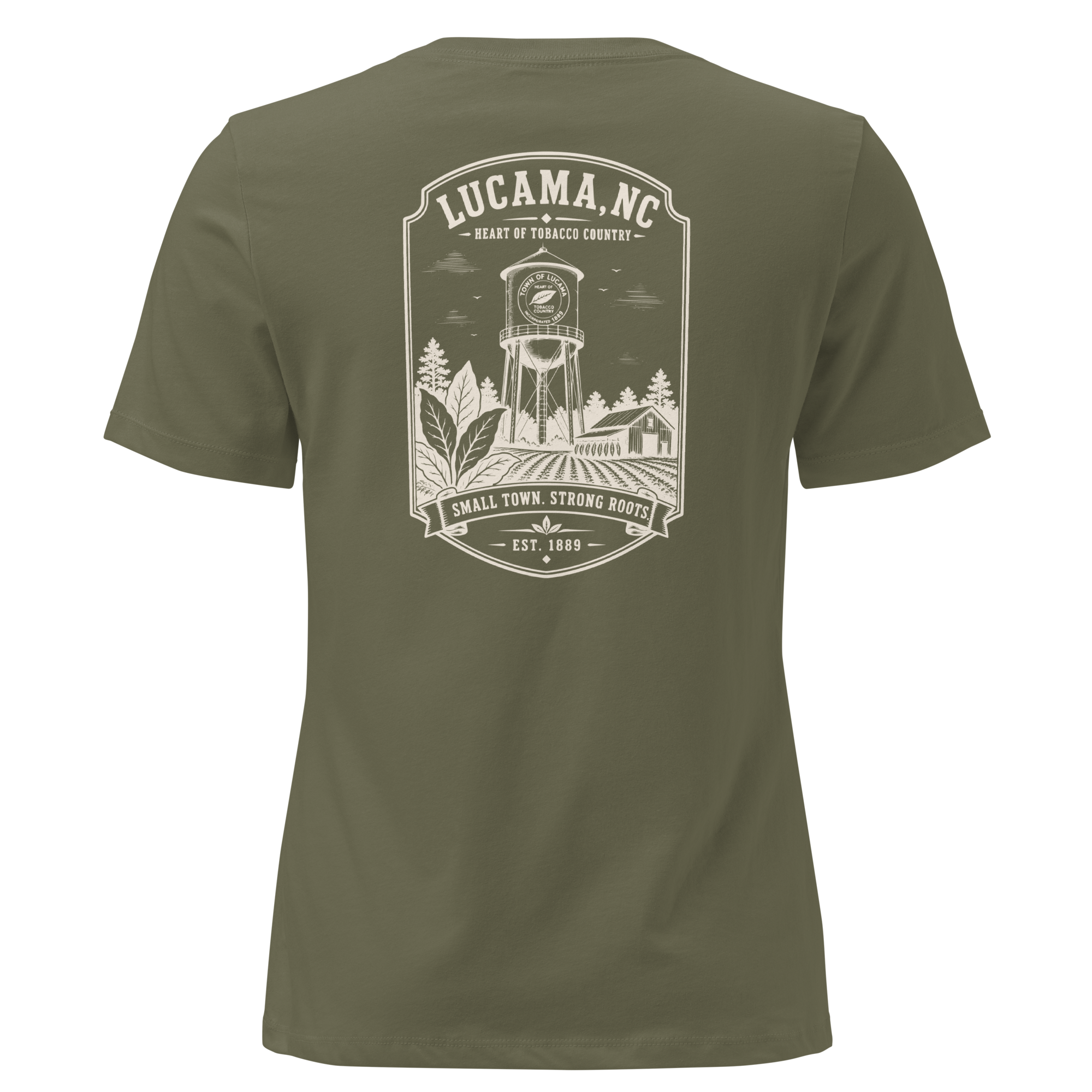 Lucama, NC - Small Town, Strong Roots - Women's Relaxed T-Shirt