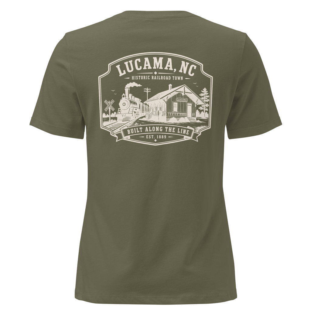 Lucama, NC - Built Along the Line - Women's Relaxed T-Shirt
