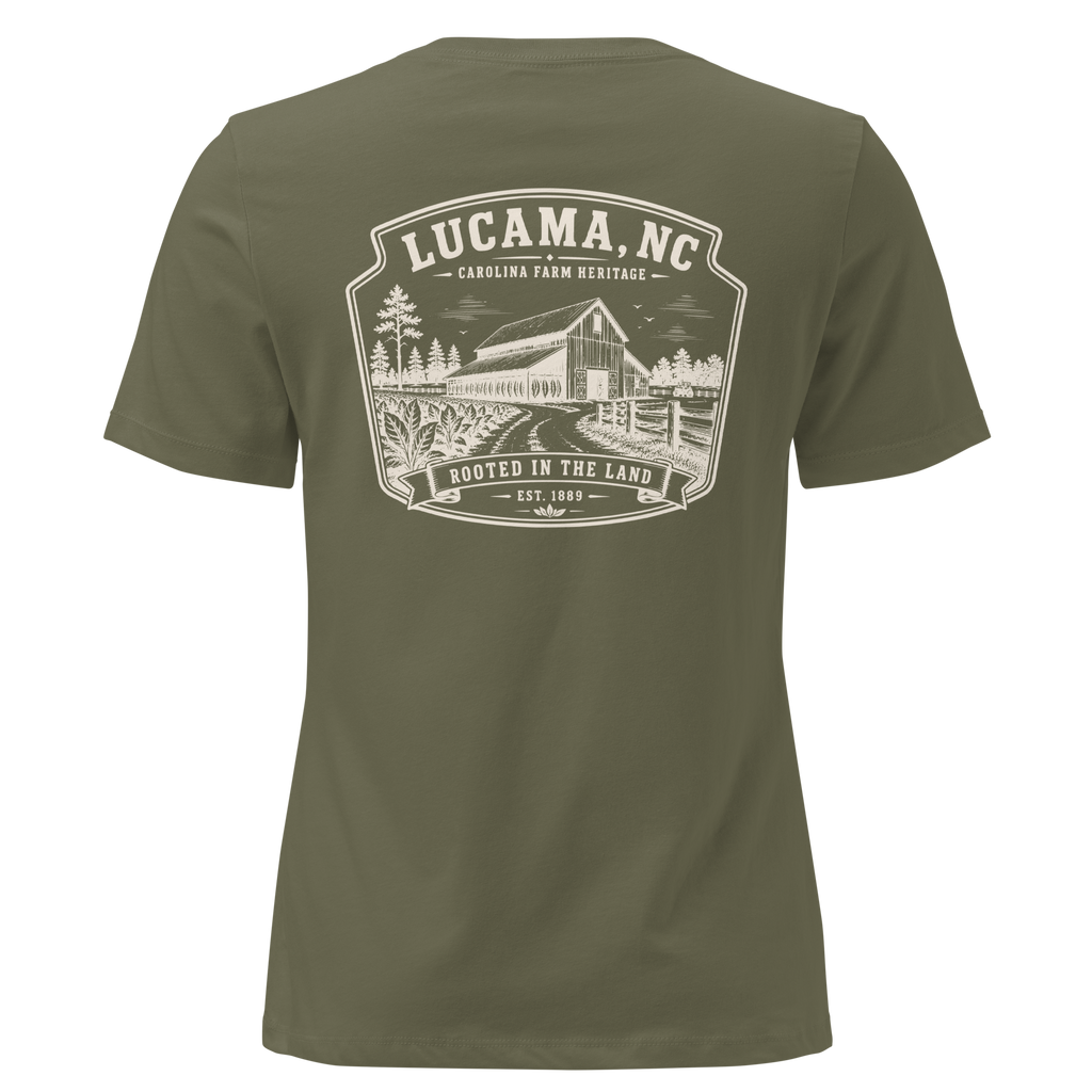 Lucama, NC - Rooted in the Land - Women's Relaxed T-Shirt