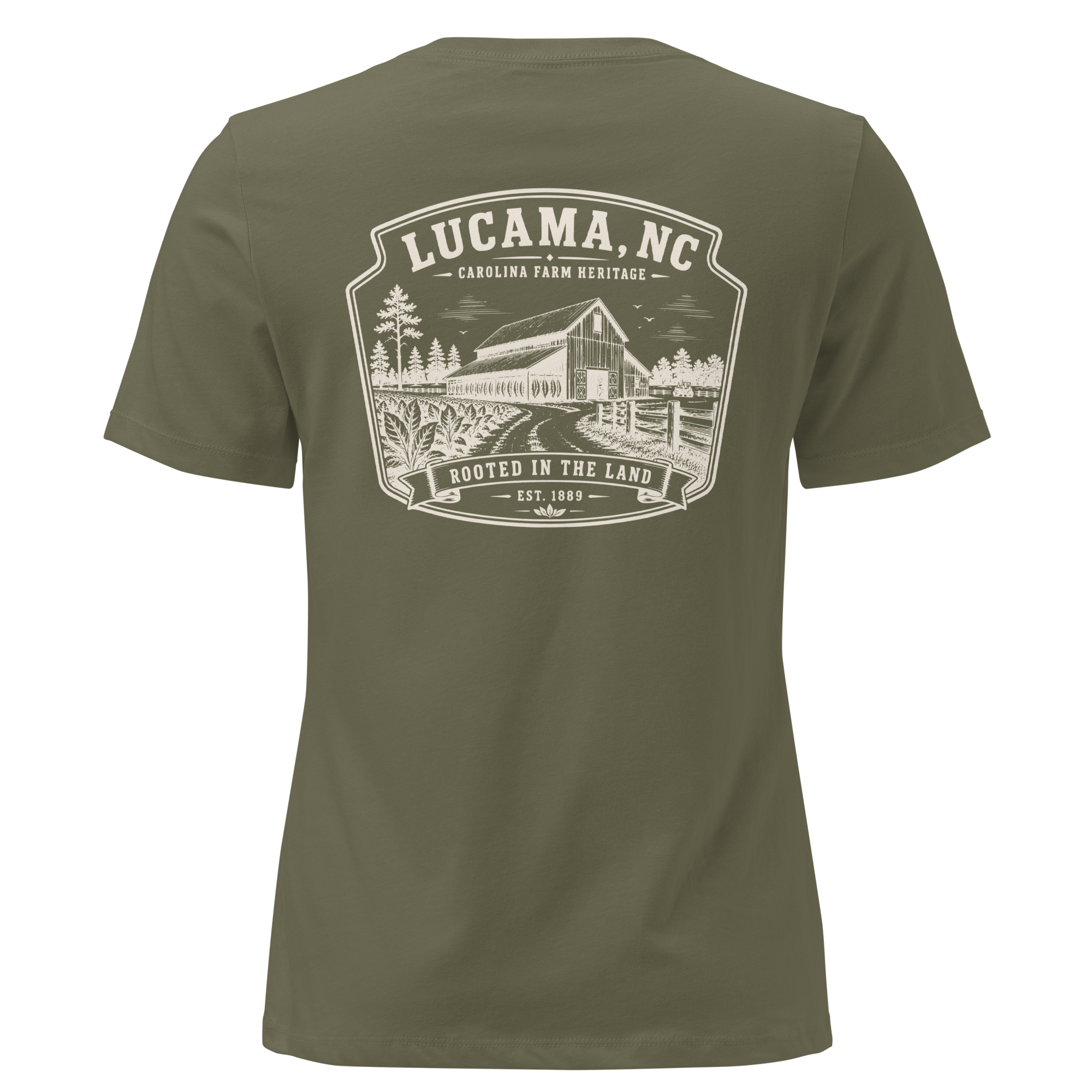 Lucama, NC - Rooted in the Land - Women's Relaxed T-Shirt
