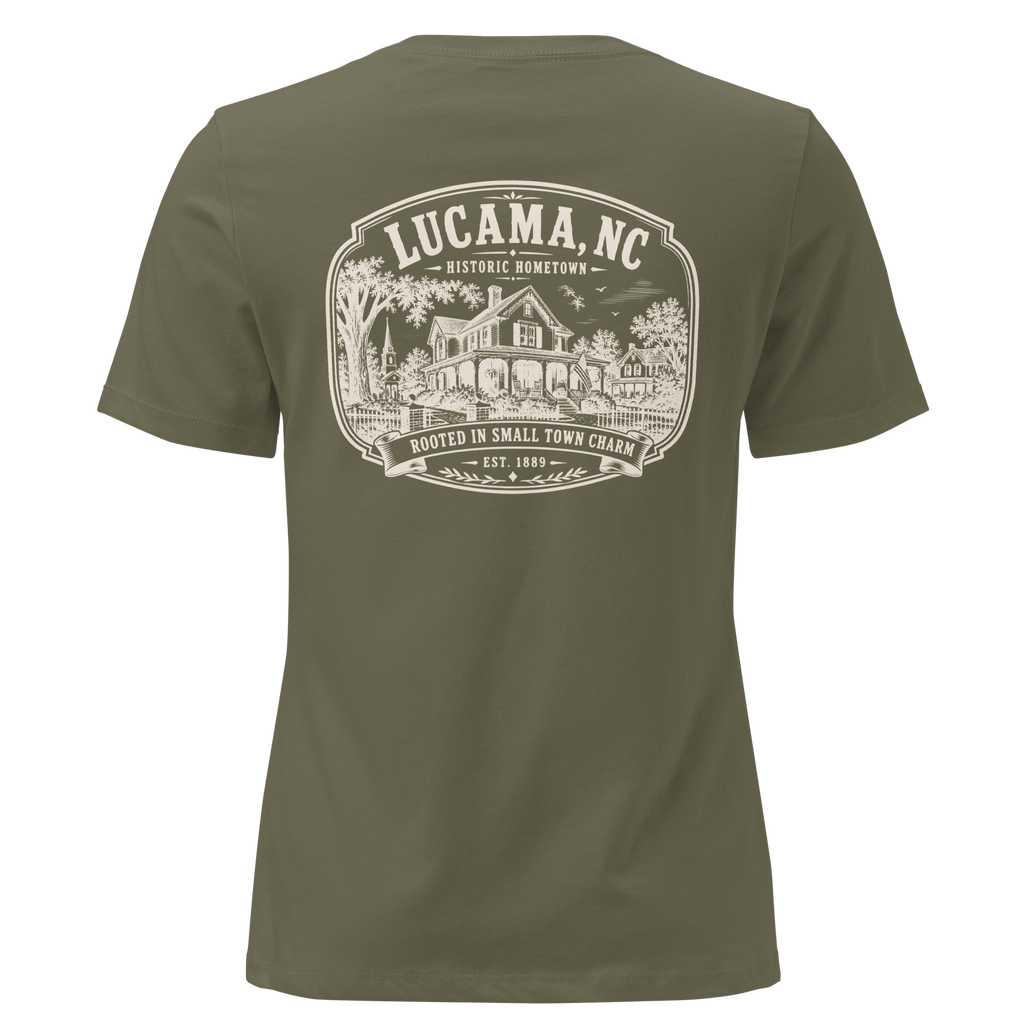 Lucama, NC - Small Town Charm - Women's Relaxed T-Shirt