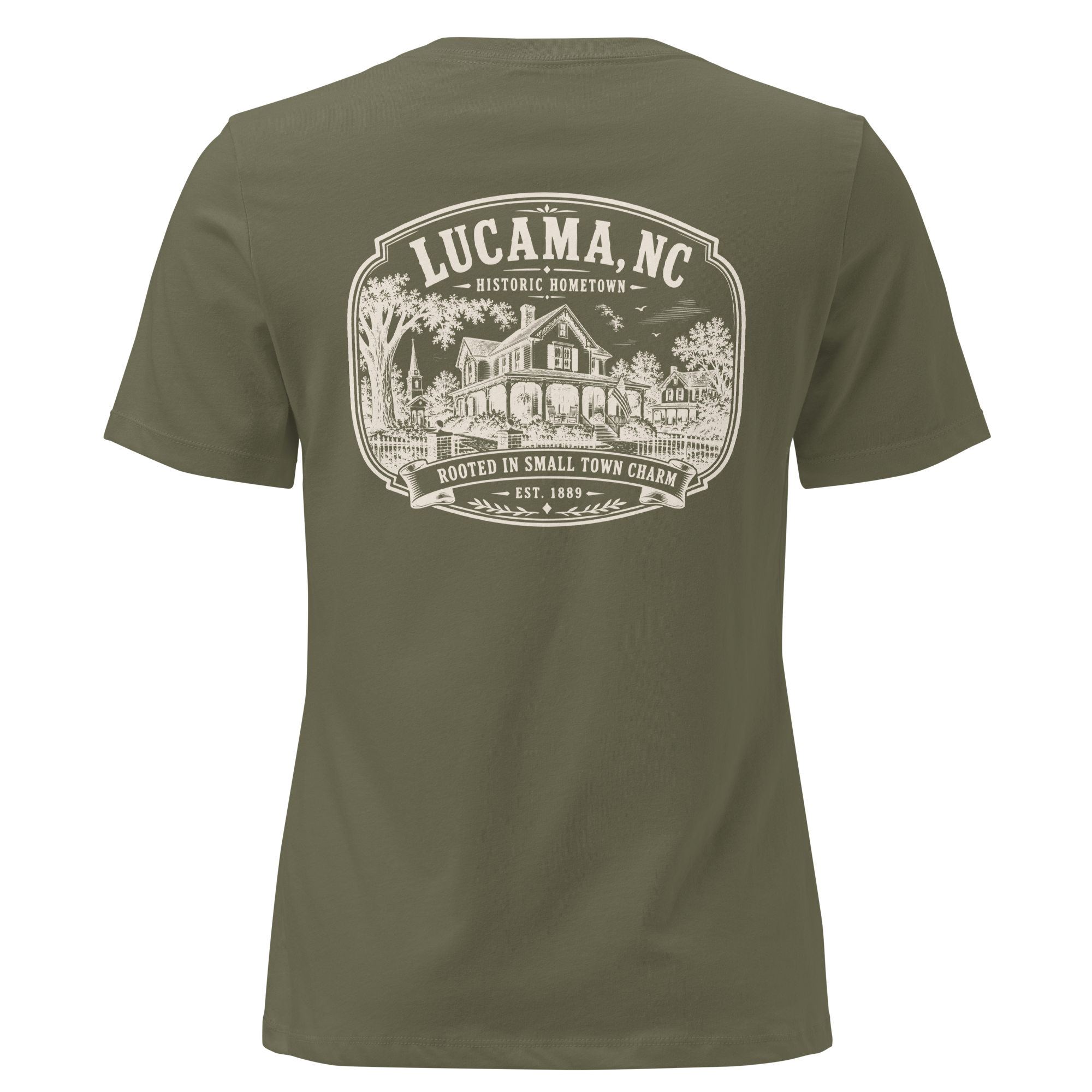 Lucama, NC - Small Town Charm - Women's Relaxed T-Shirt