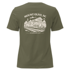 Mount Olive NC - Train Depot- Women's Relaxed T-Shirt