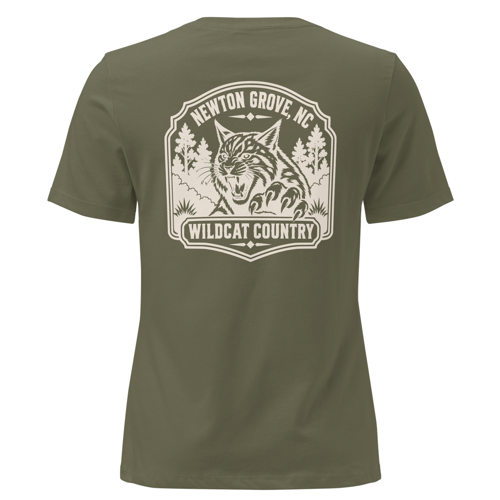 Newton Grove NC - Wildcat Country- Women's Relaxed T-Shirt