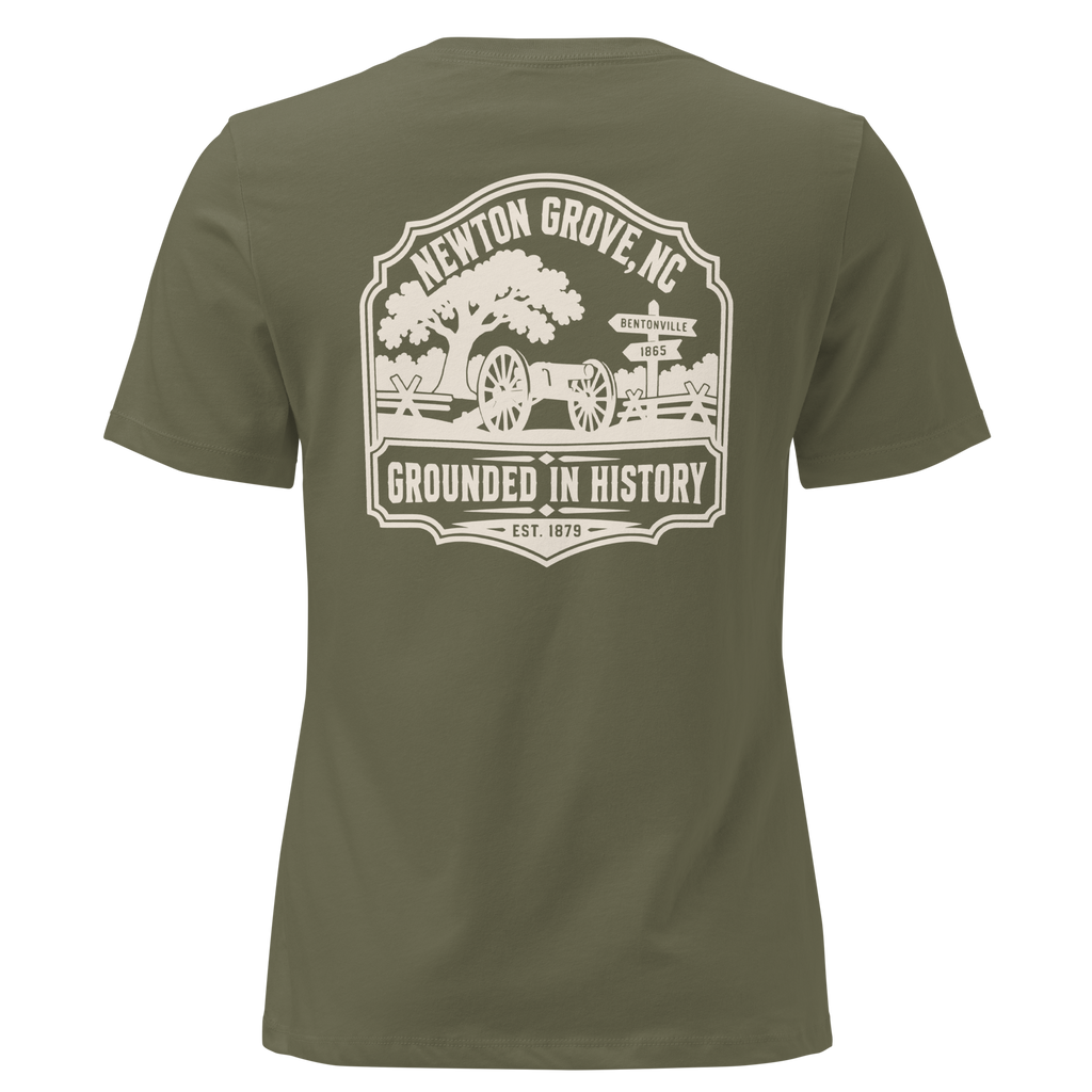 Newton Grove NC - Grounded in History- Women's Relaxed T-Shirt