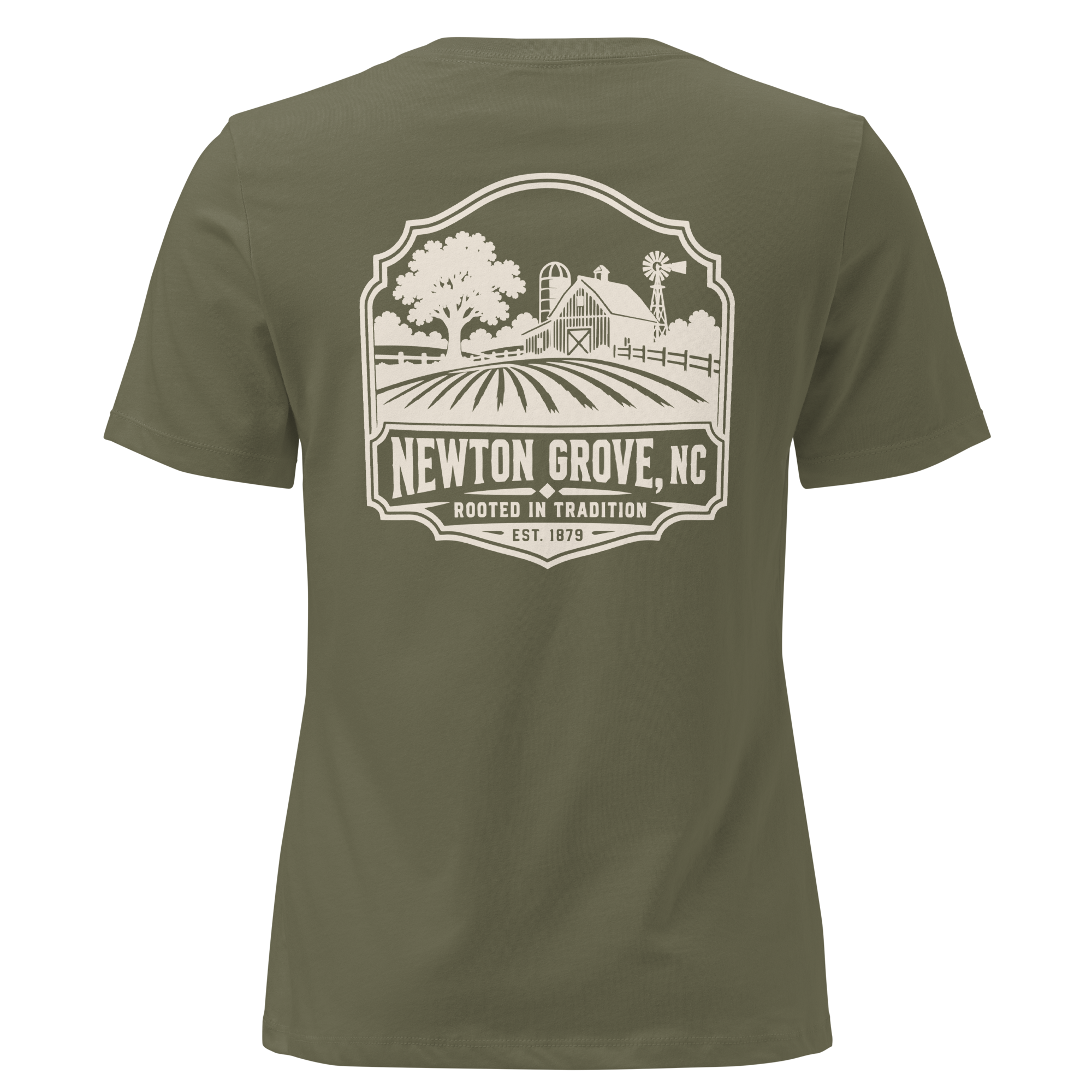 Newton Grove NC - Farm Heritage- Women's Relaxed T-Shirt