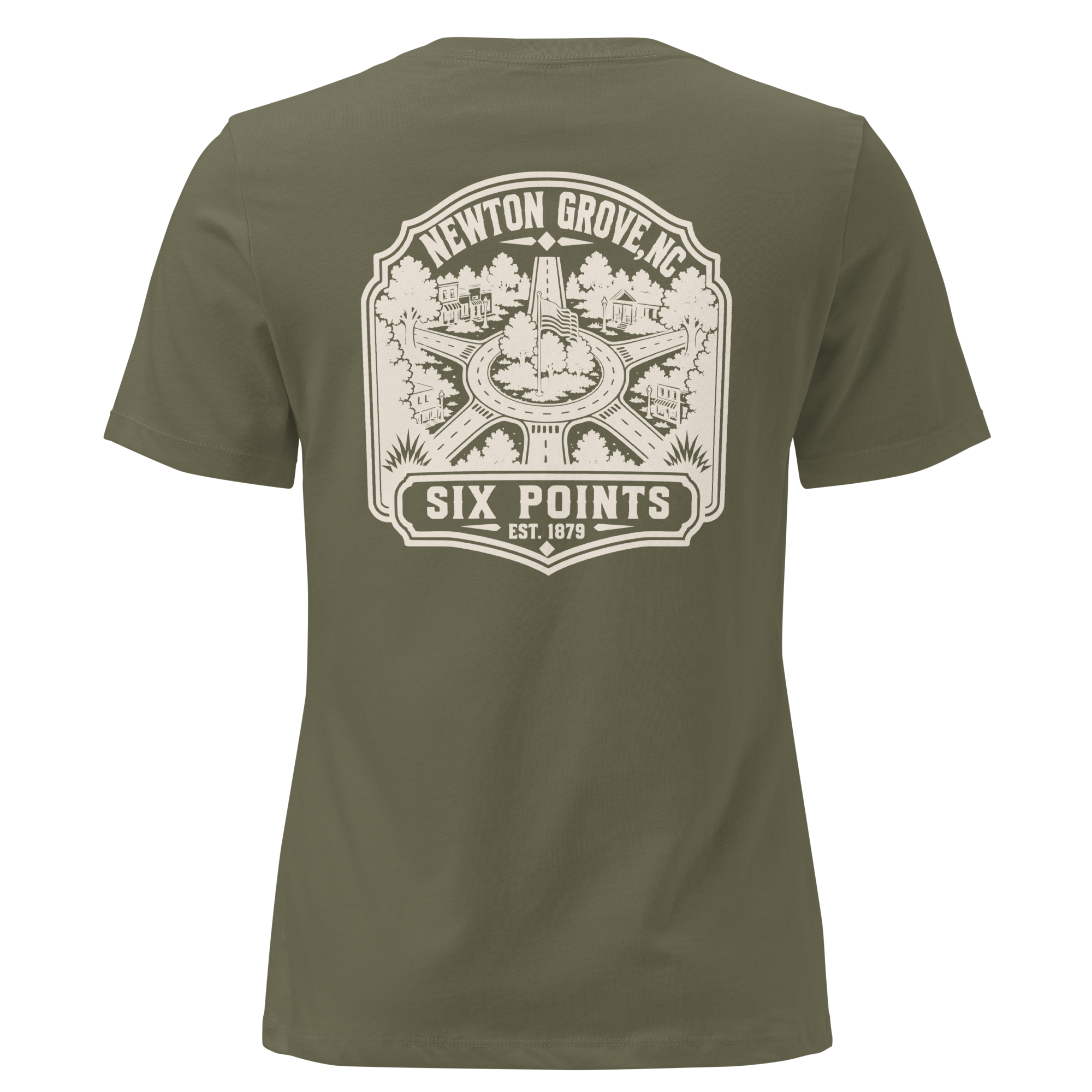 Newton Grove NC - Six Points- Women's Relaxed T-Shirt