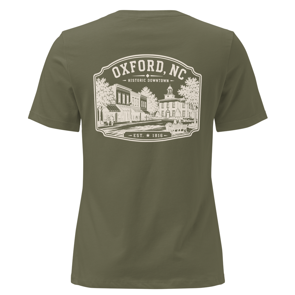 Oxford NC - Historic Downtown - Women's Relaxed T-Shirt