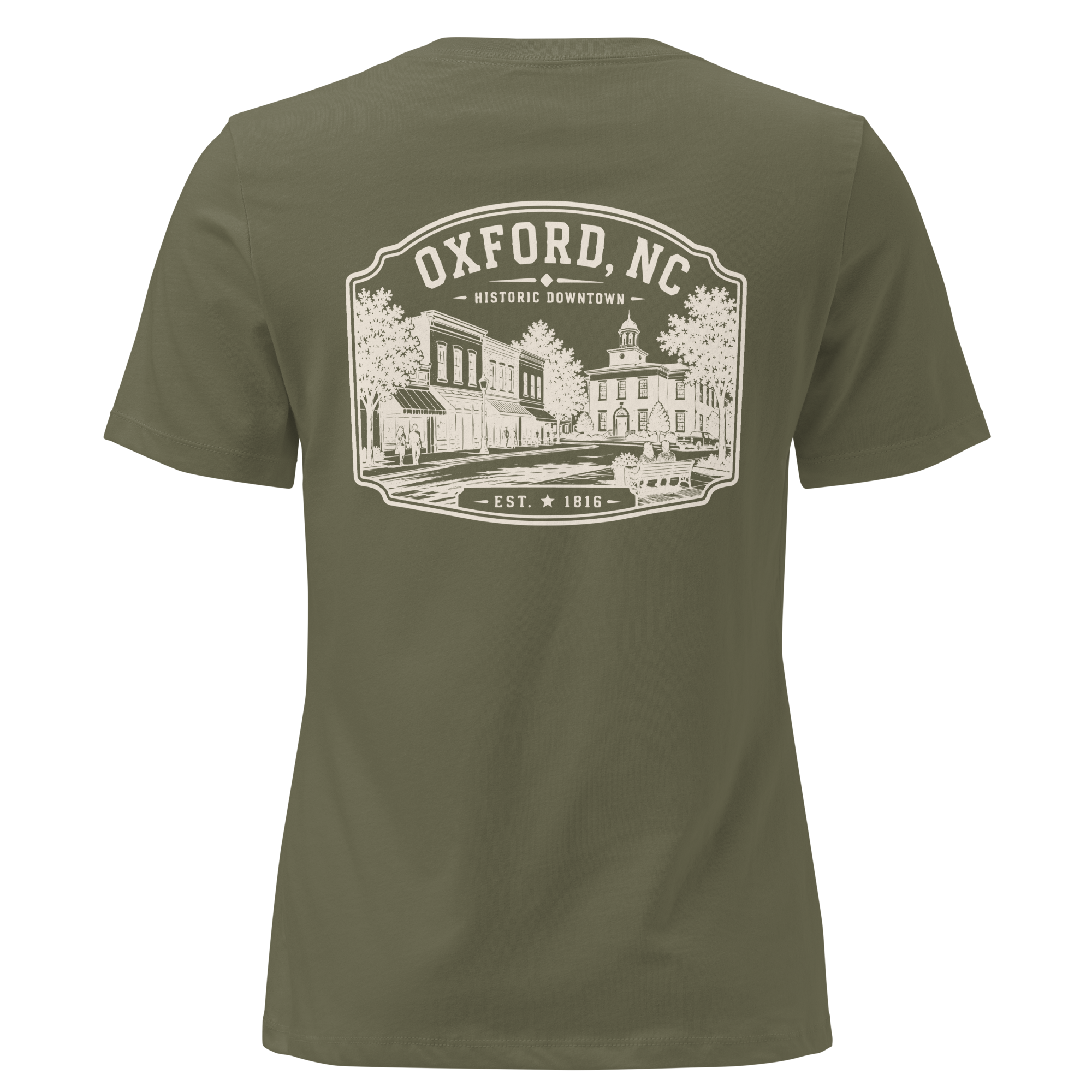 Oxford NC - Historic Downtown - Women's Relaxed T-Shirt