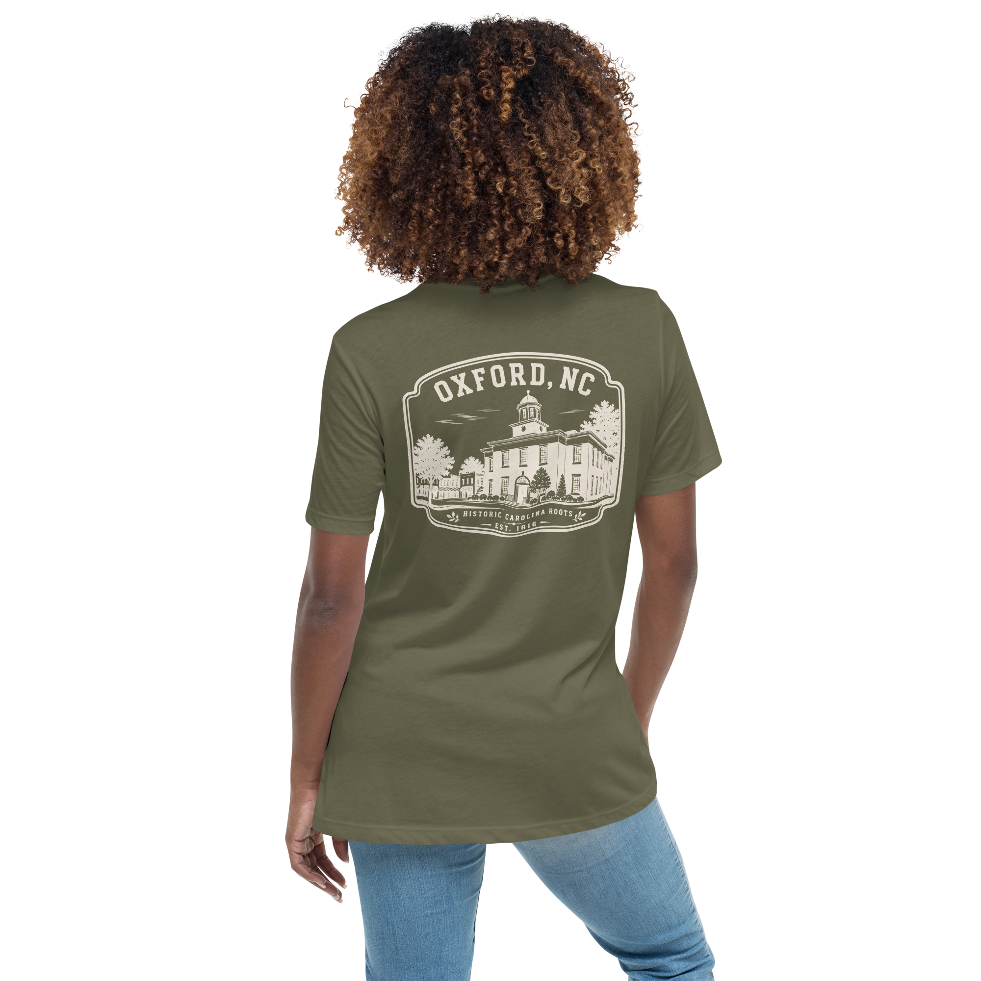 Oxford NC - Historic Courthouse - Women's Relaxed T-Shirt