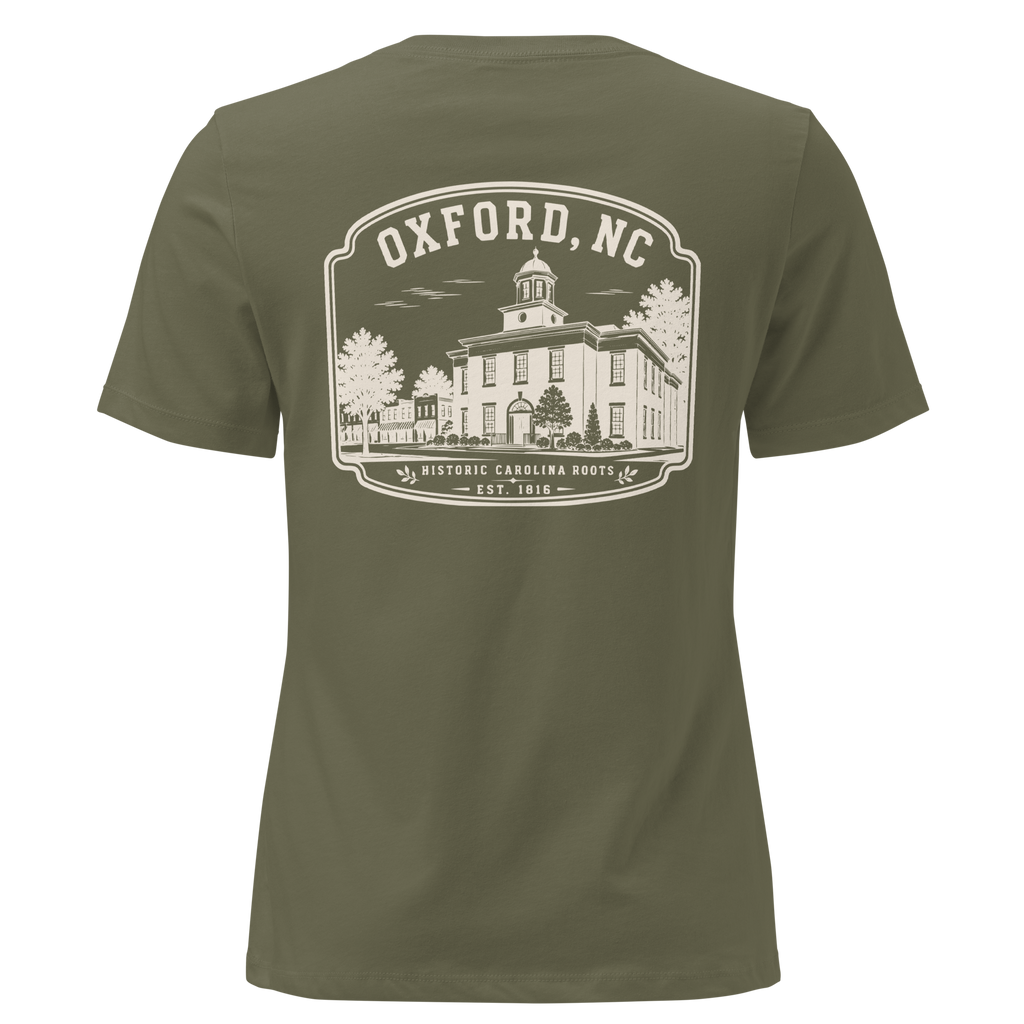Oxford NC - Historic Courthouse - Women's Relaxed T-Shirt