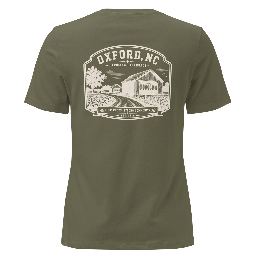 Oxford NC - Carolina Backroads - Women's Relaxed T-Shirt