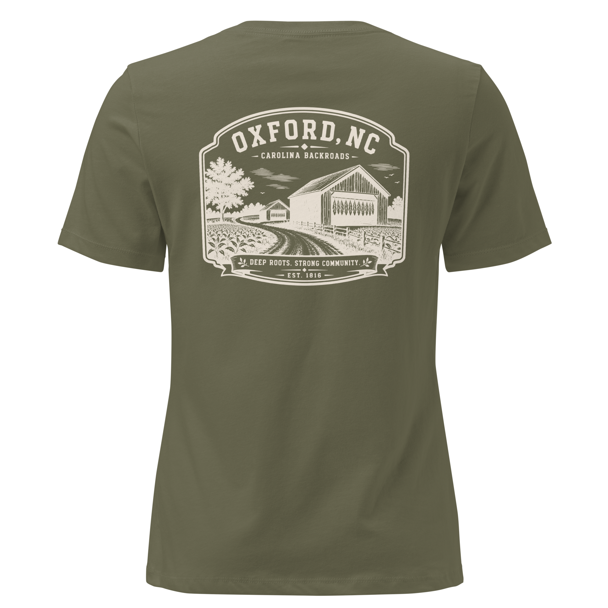 Oxford NC - Carolina Backroads - Women's Relaxed T-Shirt