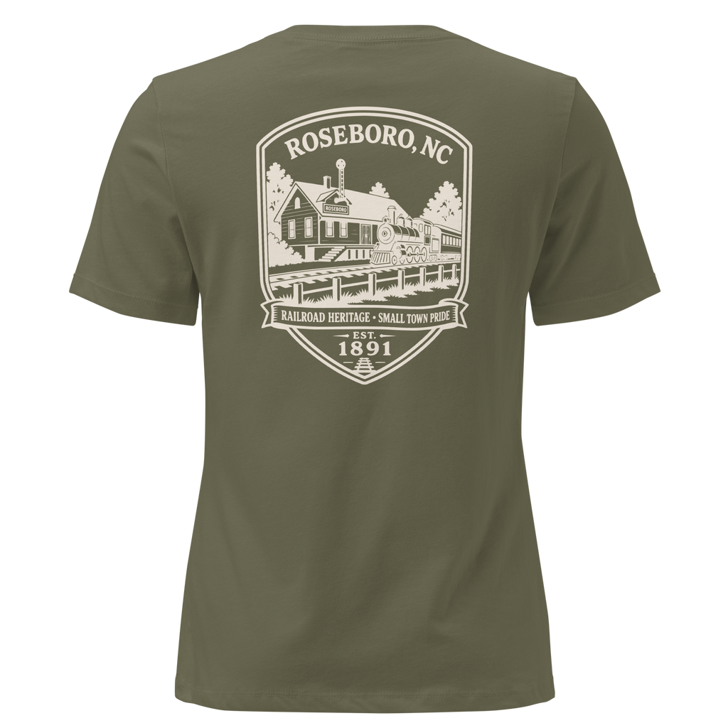 Roseboro NC - Railroad Town- Women's Relaxed T-Shirt