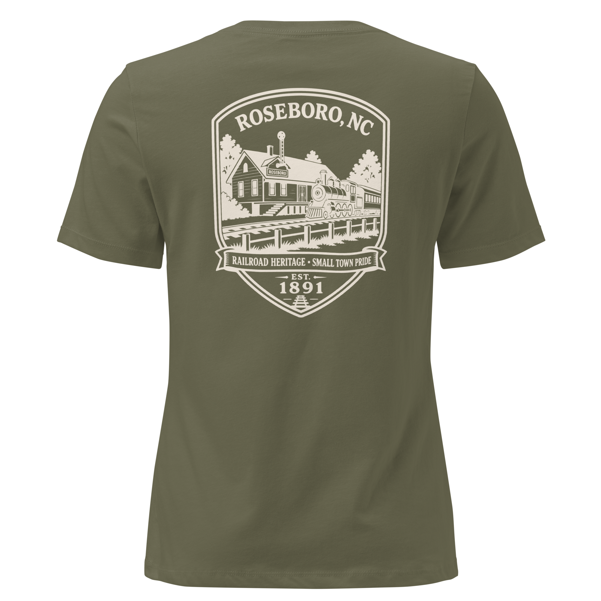 Roseboro NC - Railroad Town- Women's Relaxed T-Shirt