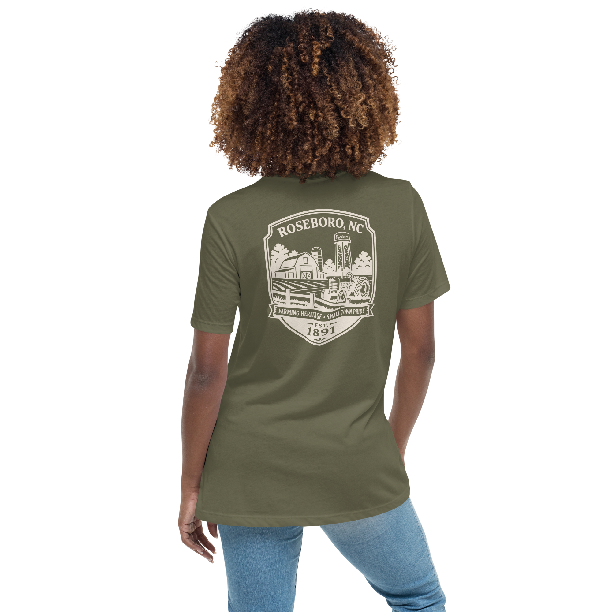Roseboro NC - Farm Country- Women's Relaxed T-Shirt
