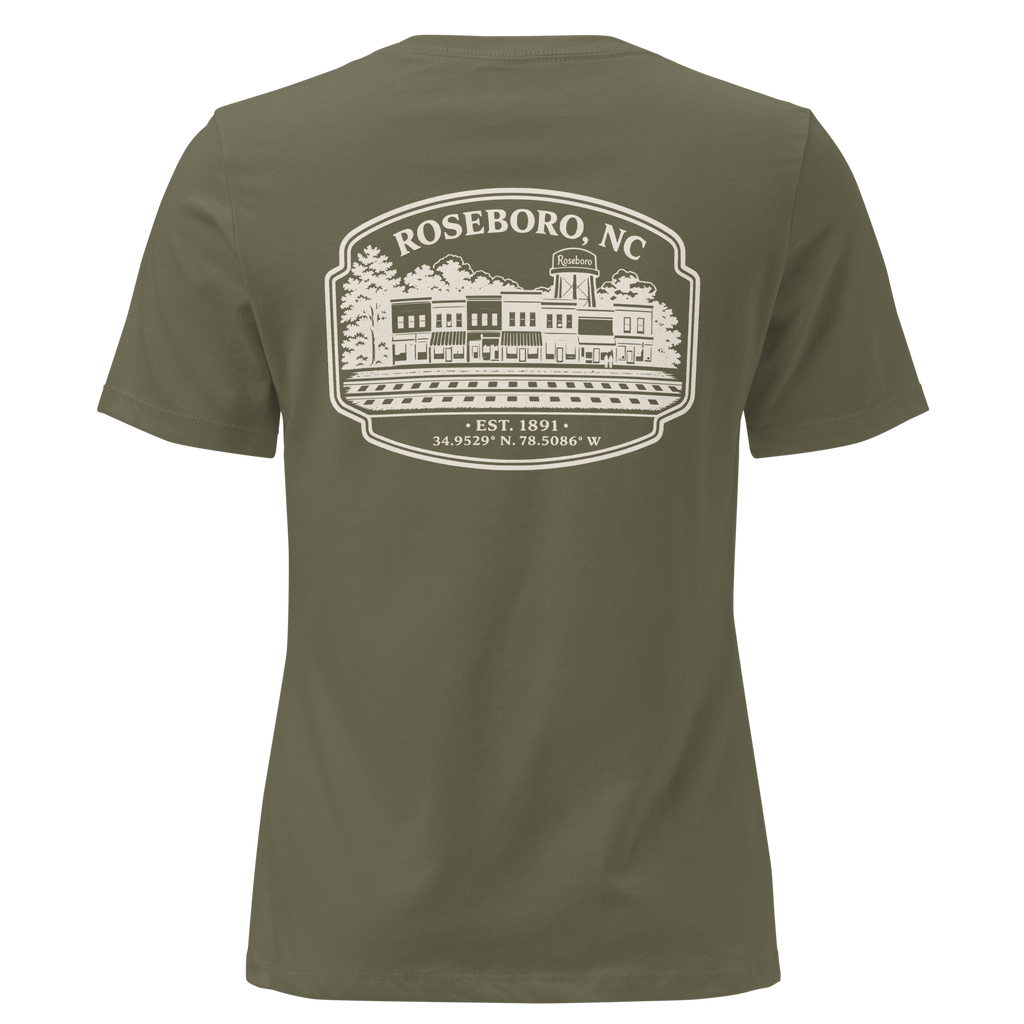 Roseboro NC - Downtown- Women's Relaxed T-Shirt
