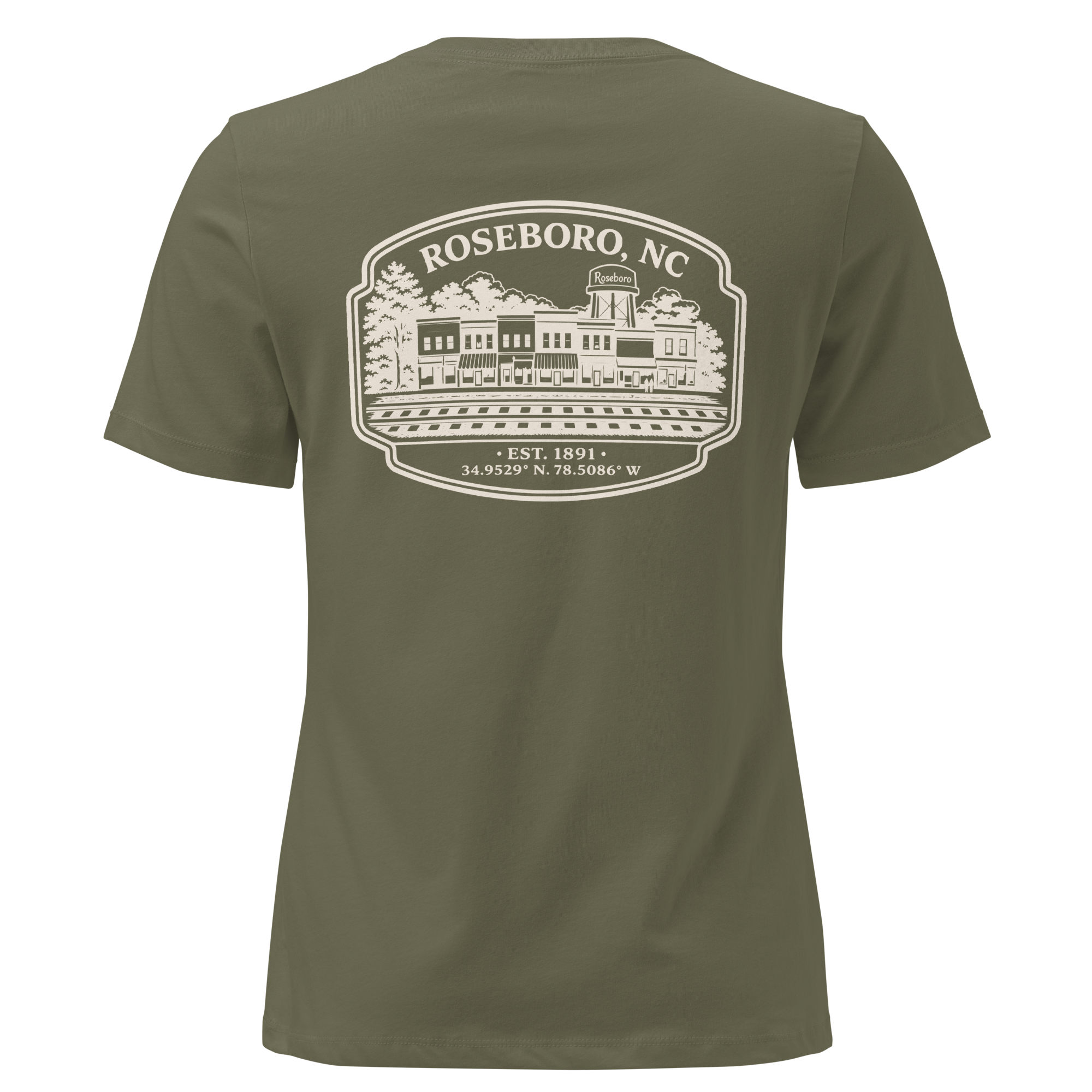 Roseboro NC - Downtown- Women's Relaxed T-Shirt