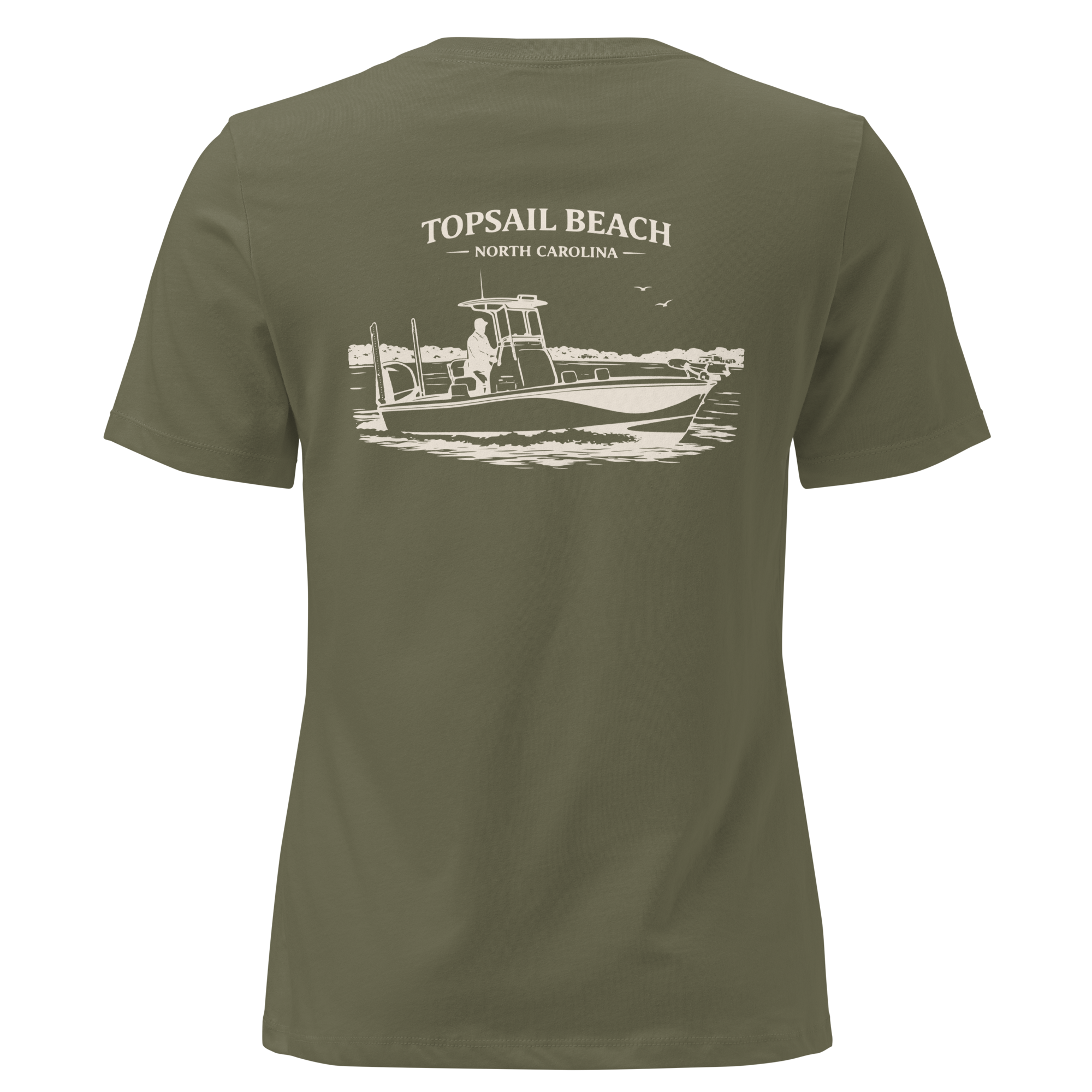 Topsail Beach NC - Boat Days- Women's Relaxed T-Shirt