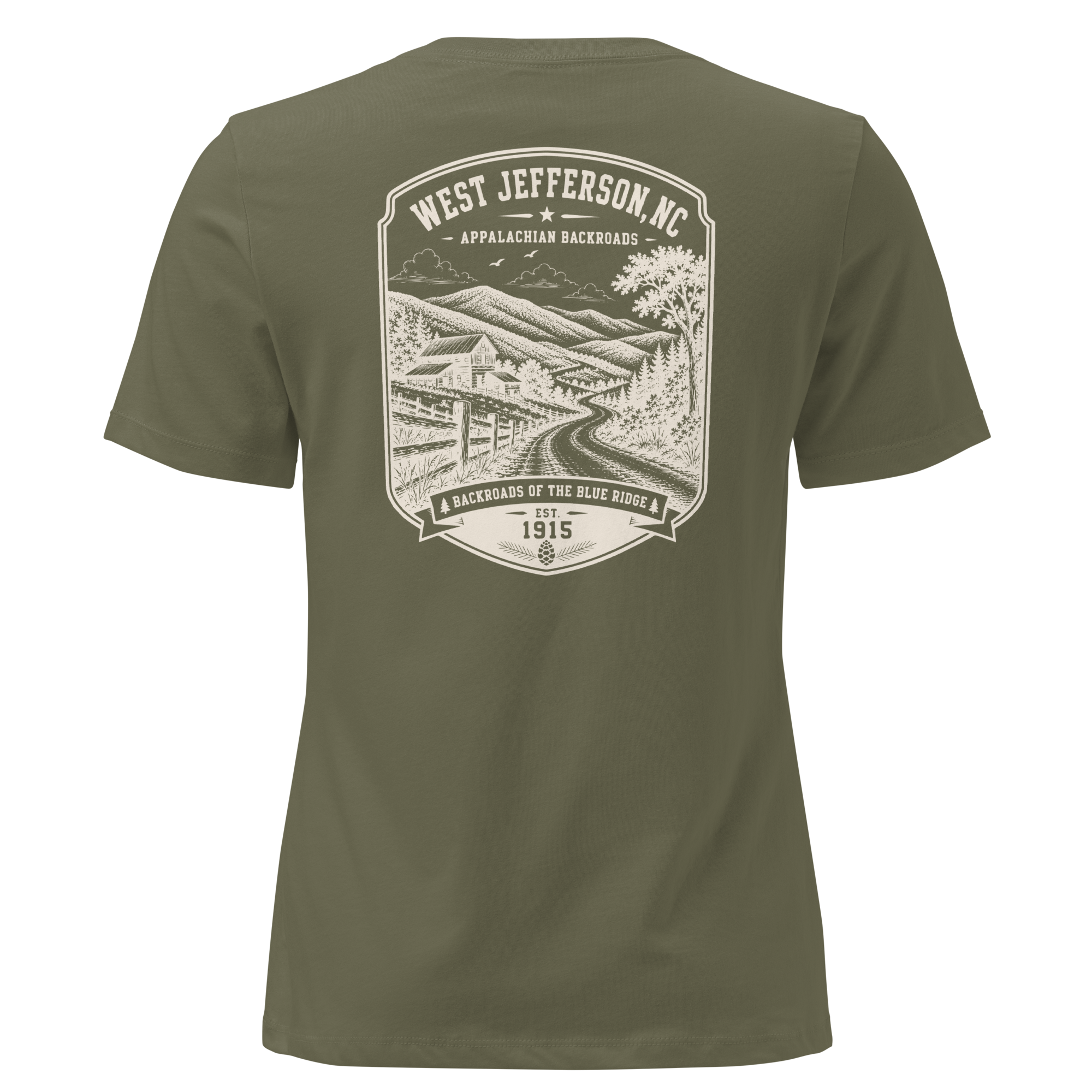 West Jefferson, NC - Appalachian Backroads - Women's Relaxed T-Shirt