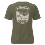 Wilson's Mills, NC - Rooted on Rails - Women's Relaxed T-Shirt