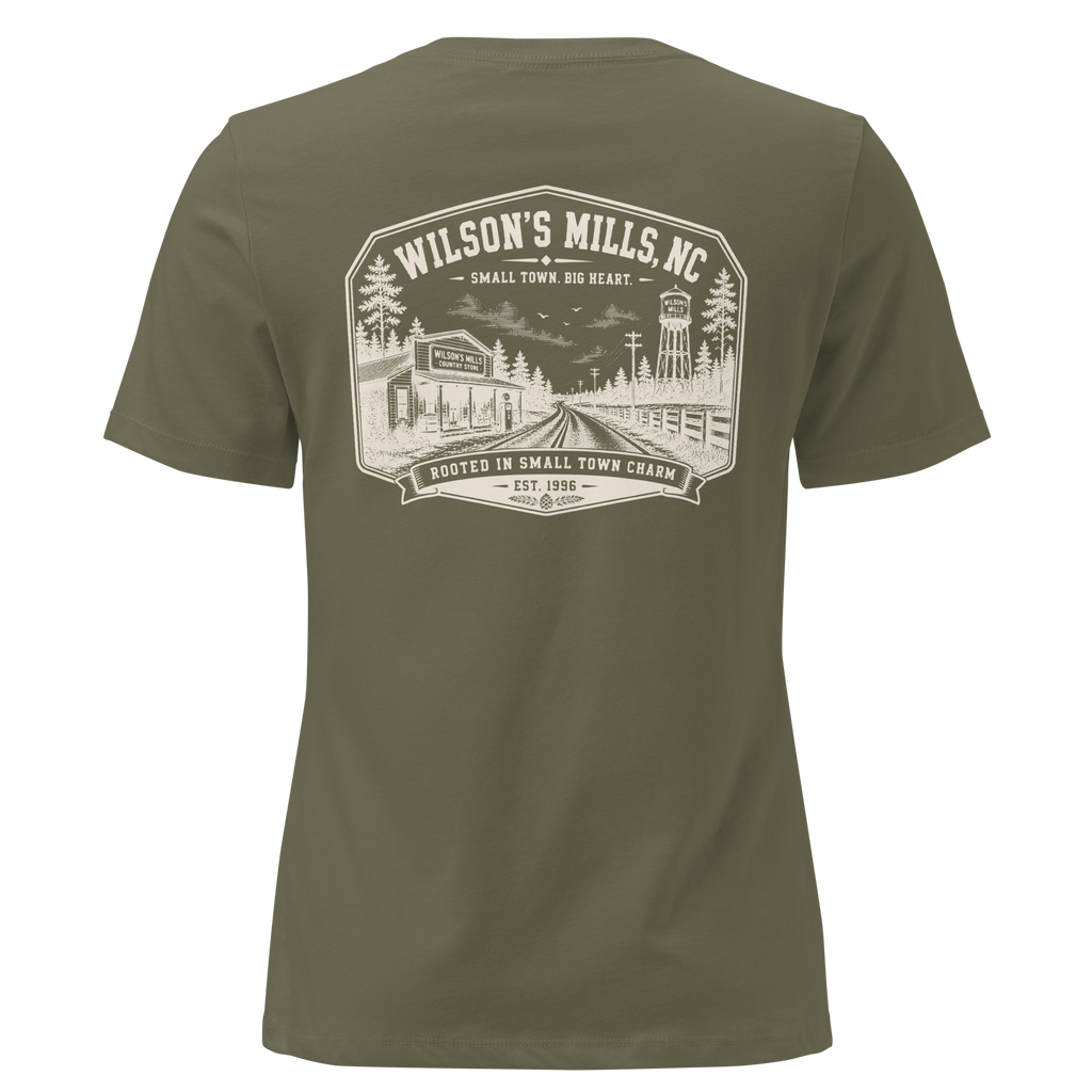 Wilson's Mills, NC - Small Town Charm - Women's Relaxed T-Shirt