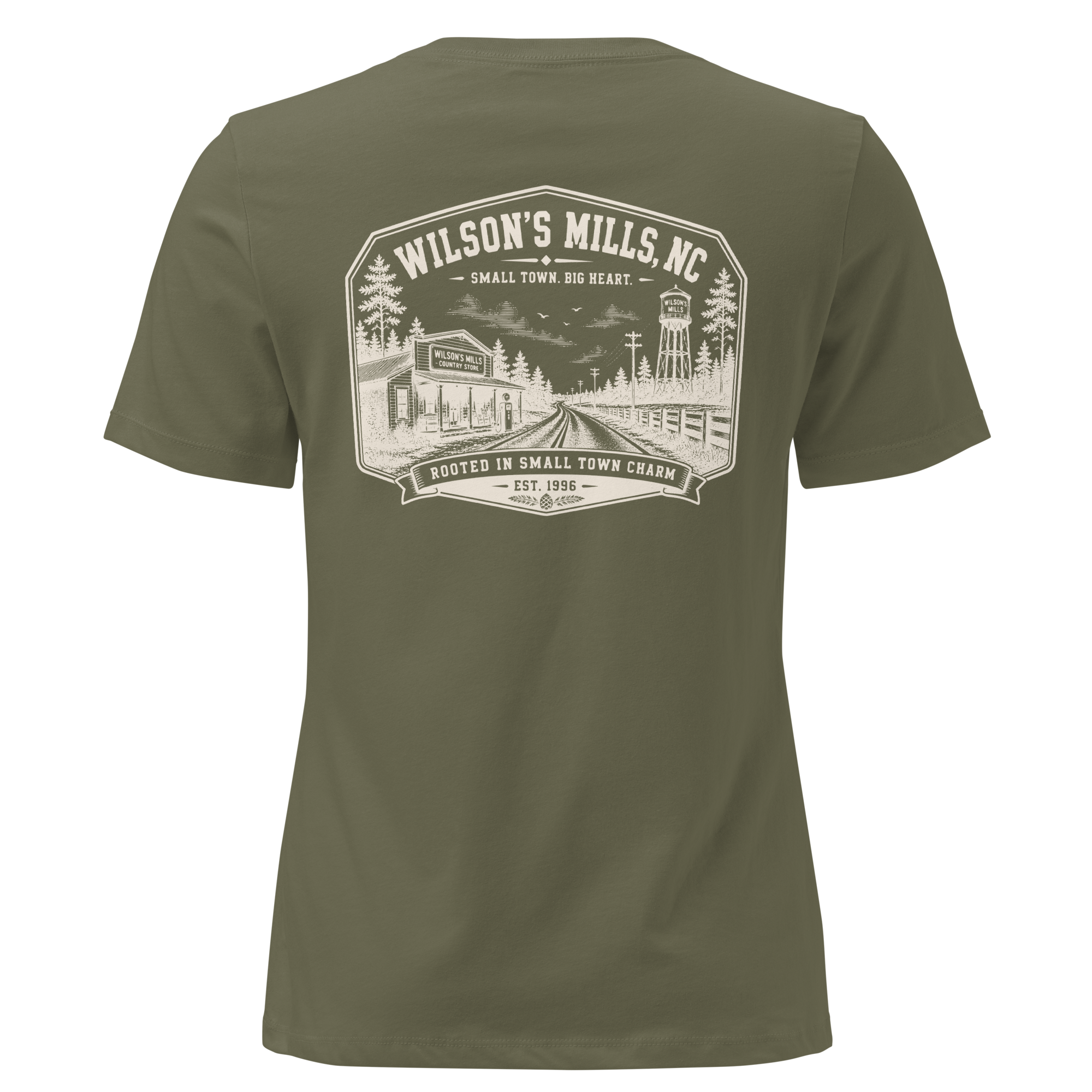Wilson's Mills, NC - Small Town Charm - Women's Relaxed T-Shirt