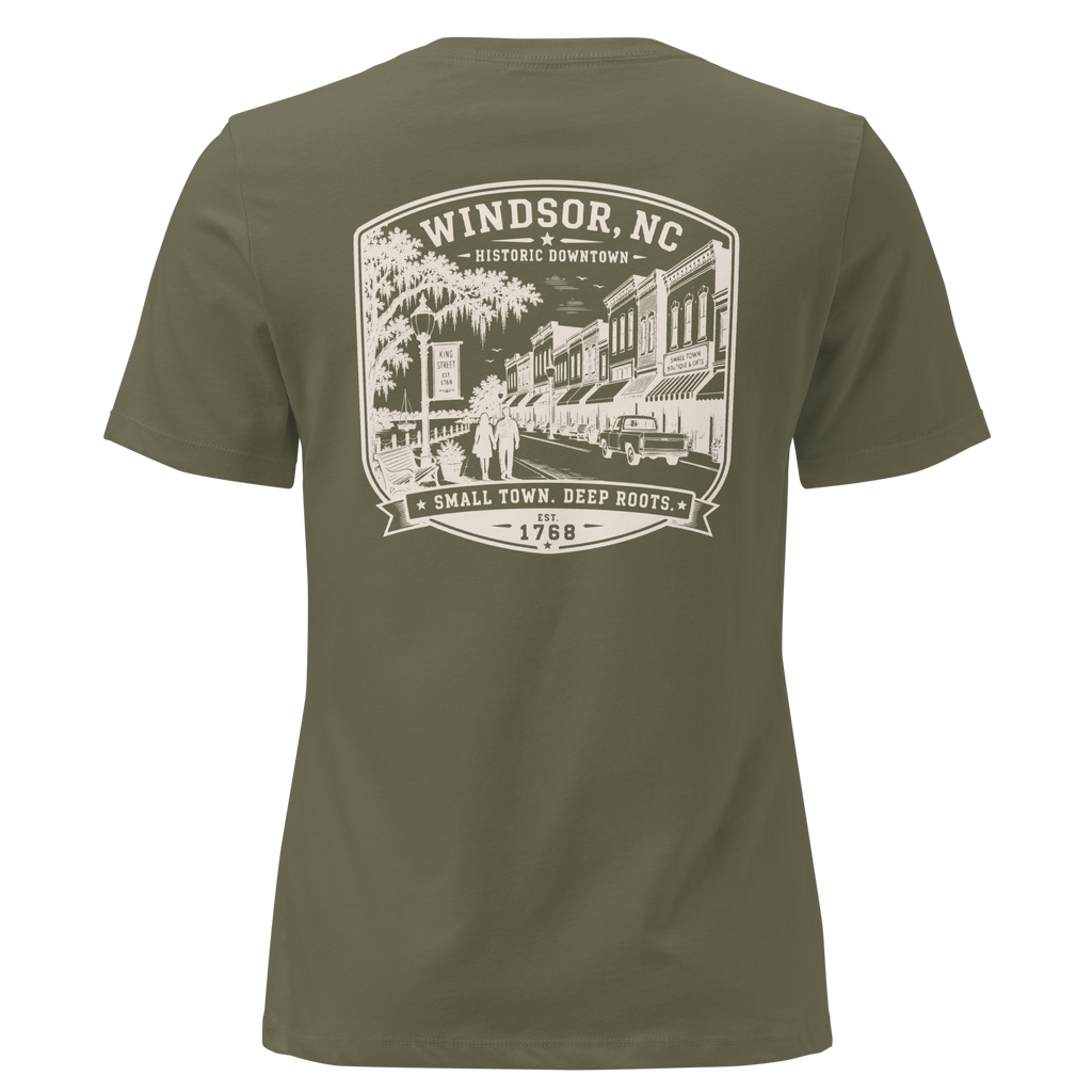 Windsor, NC - Downtown Windsor - Women's Relaxed T-Shirt