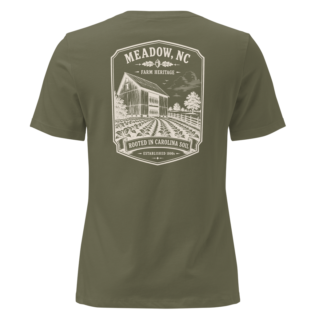 Meadow, NC - Rooted in Carolina - Women's Relaxed T-Shirt