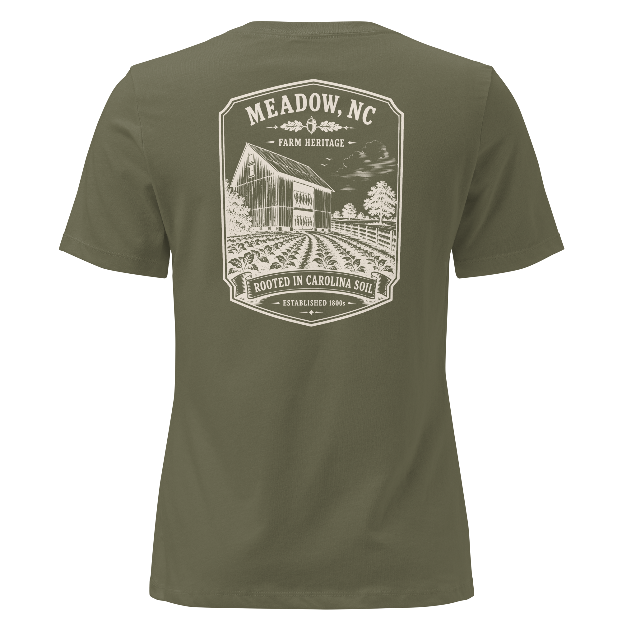 Meadow, NC - Rooted in Carolina - Women's Relaxed T-Shirt