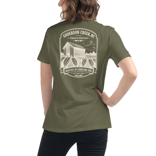 Anderson Creek, NC - Rooted in Carolina- Women's Relaxed T-Shirt