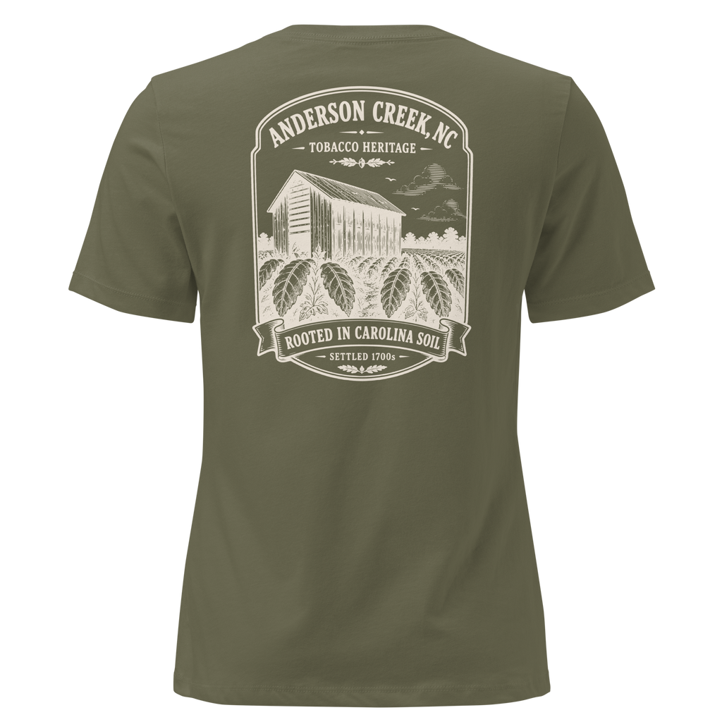 Anderson Creek, NC - Rooted in Carolina- Women's Relaxed T-Shirt