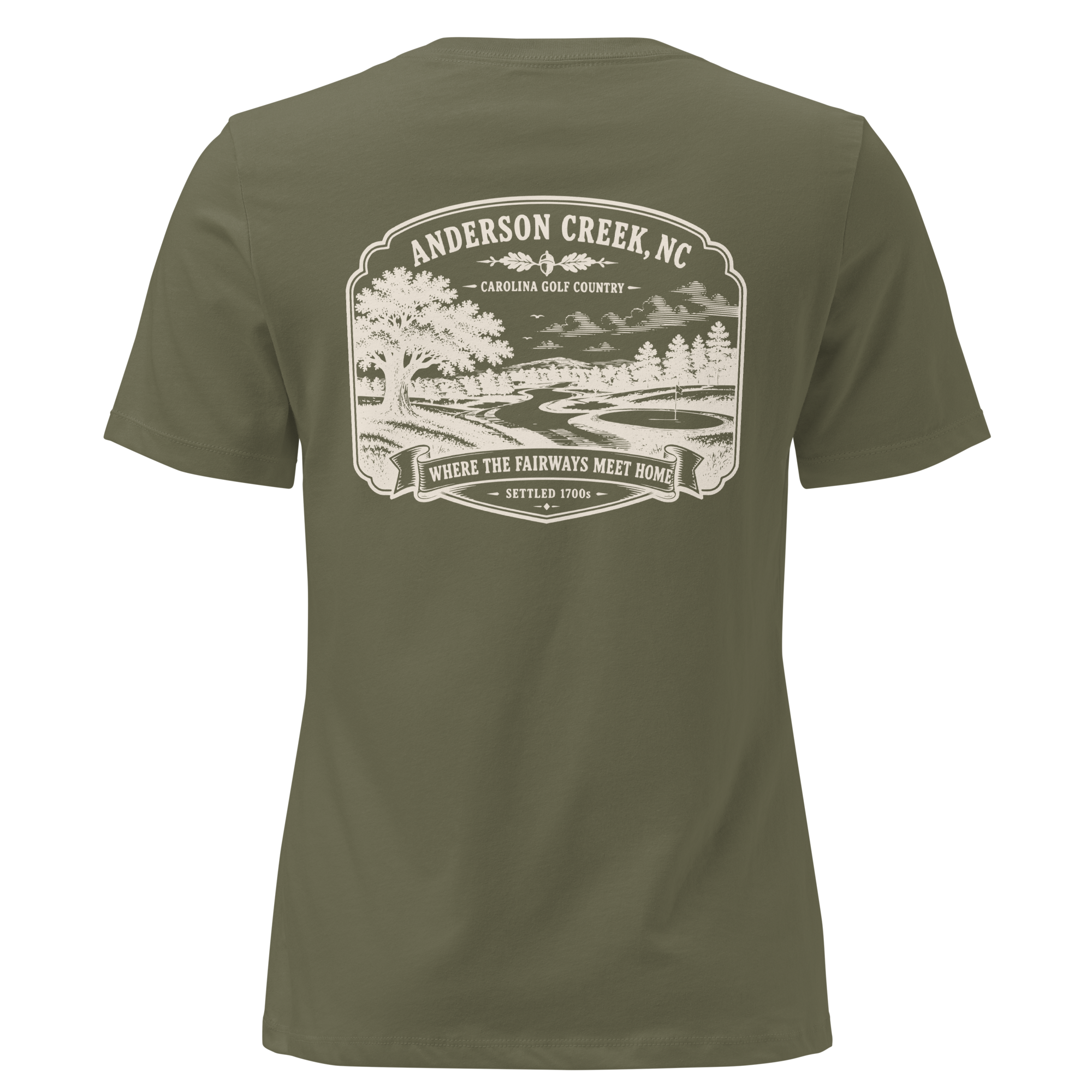Anderson Creek, NC - Carolina Golf - Women's Relaxed T-Shirt