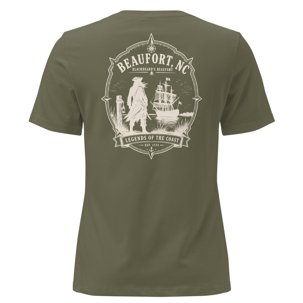 Beaufort, NC - Blackbeard's Beaufort - Women's Relaxed T-Shirt