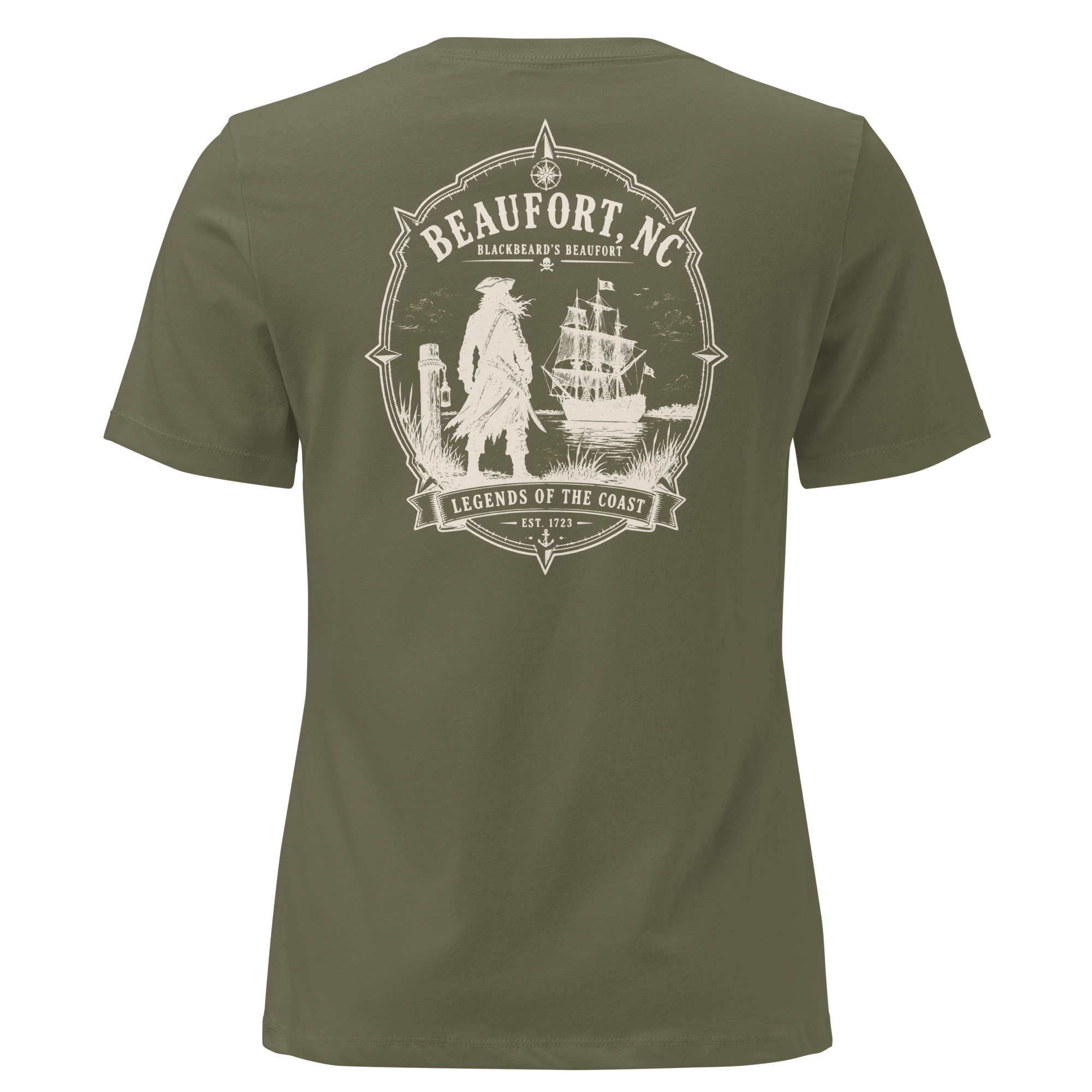 Beaufort, NC - Blackbeard's Beaufort - Women's Relaxed T-Shirt