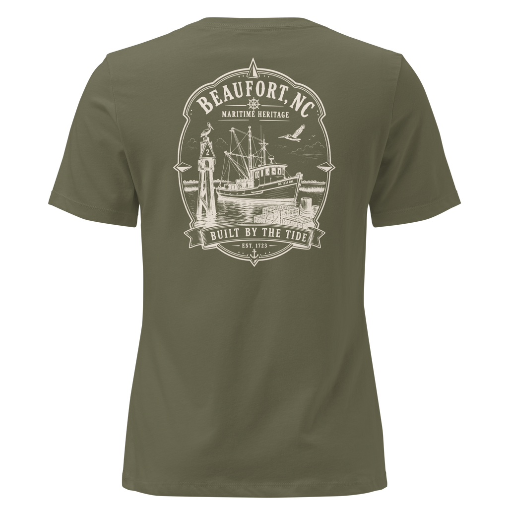 Beaufort, NC - Built by the Tide - Women's Relaxed T-Shirt