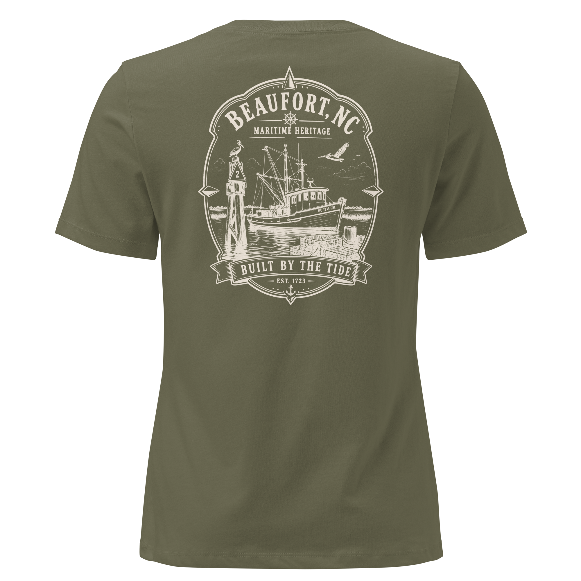 Beaufort, NC - Built by the Tide - Women's Relaxed T-Shirt