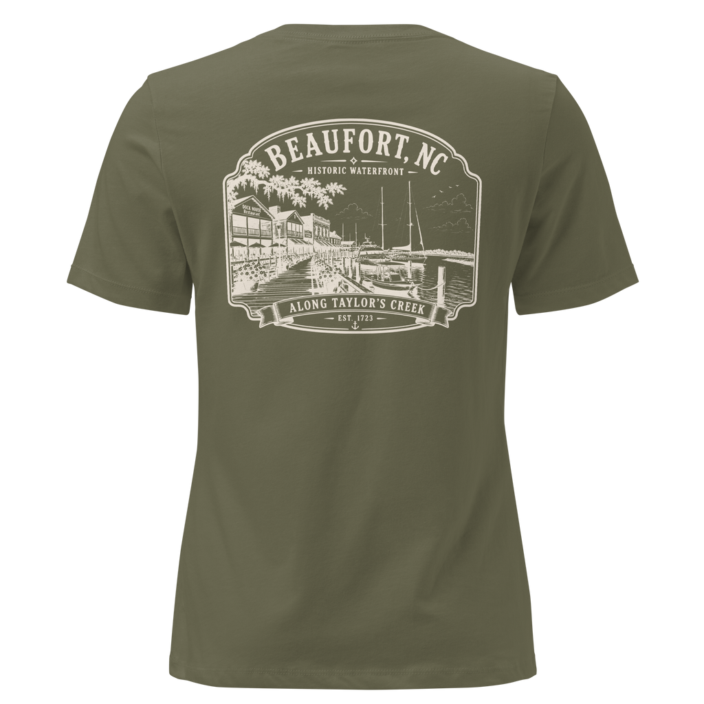 Beaufort, NC - Along Taylors Creek - Women's Relaxed T-Shirt