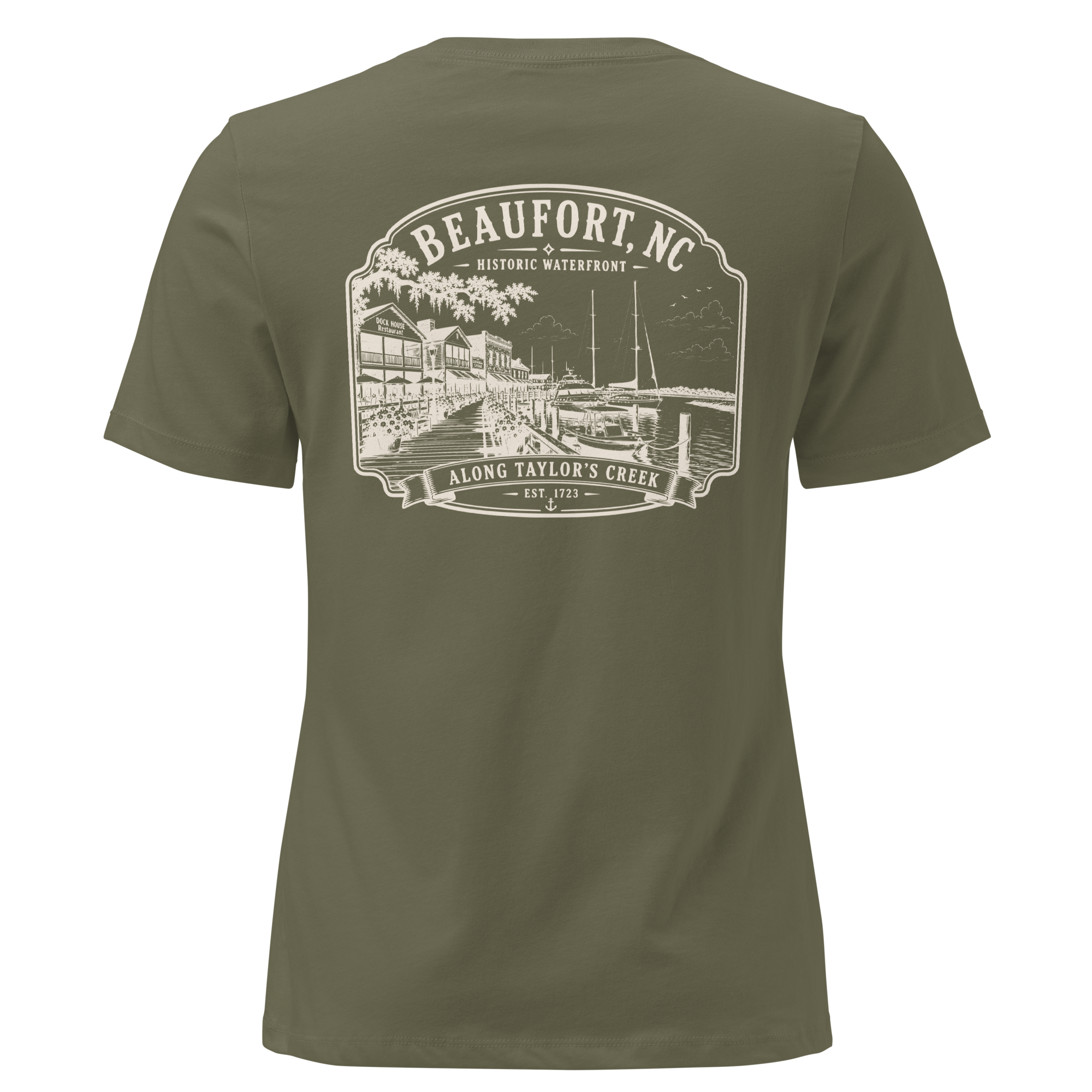 Beaufort, NC - Along Taylors Creek - Women's Relaxed T-Shirt