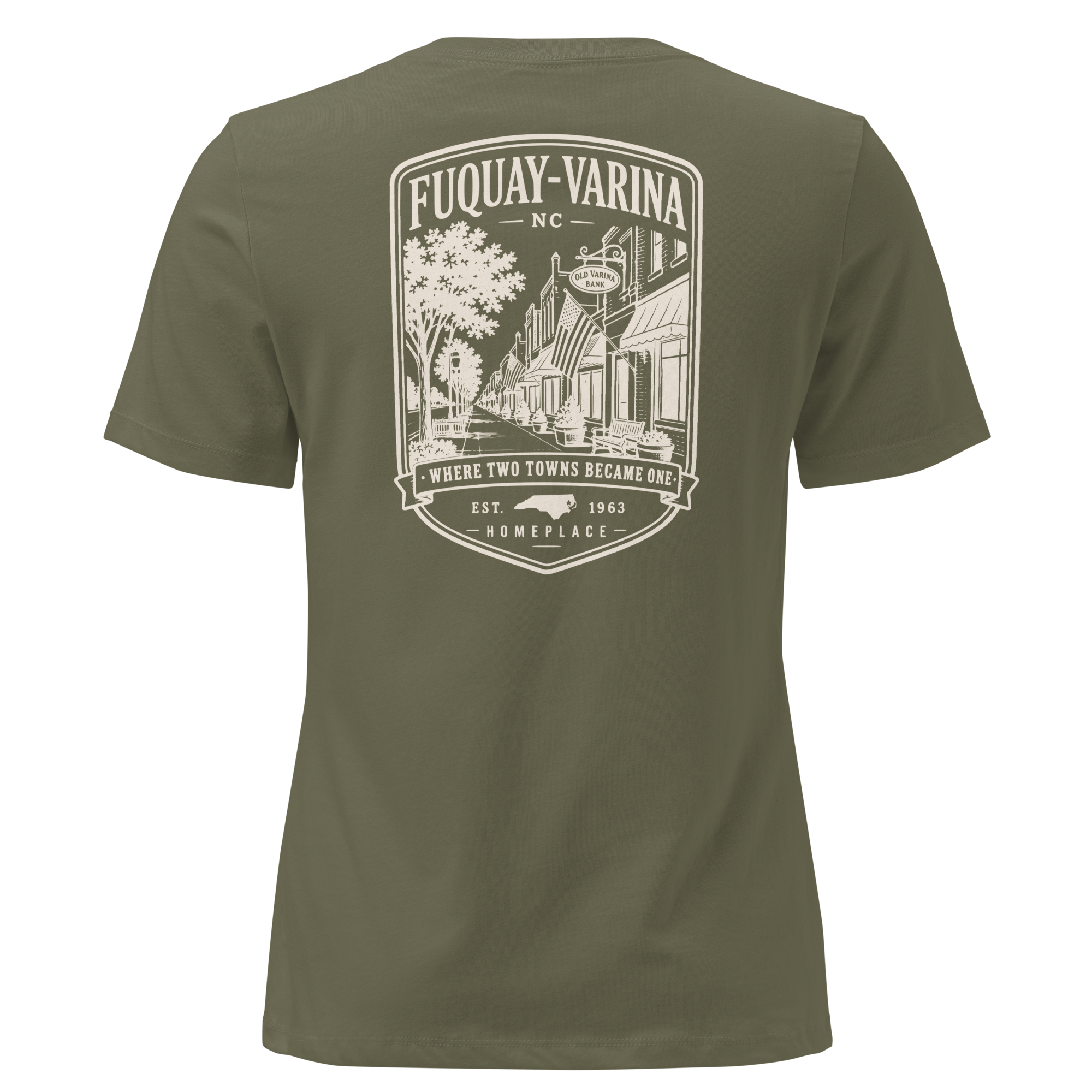 Fuquay-Varina, NC - Two Towns Became One - Women's Relaxed T-Shirt