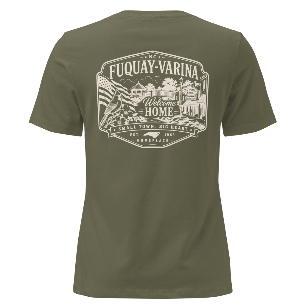 Fuquay-Varina, NC - Welcome Home - Women's Relaxed T-Shirt