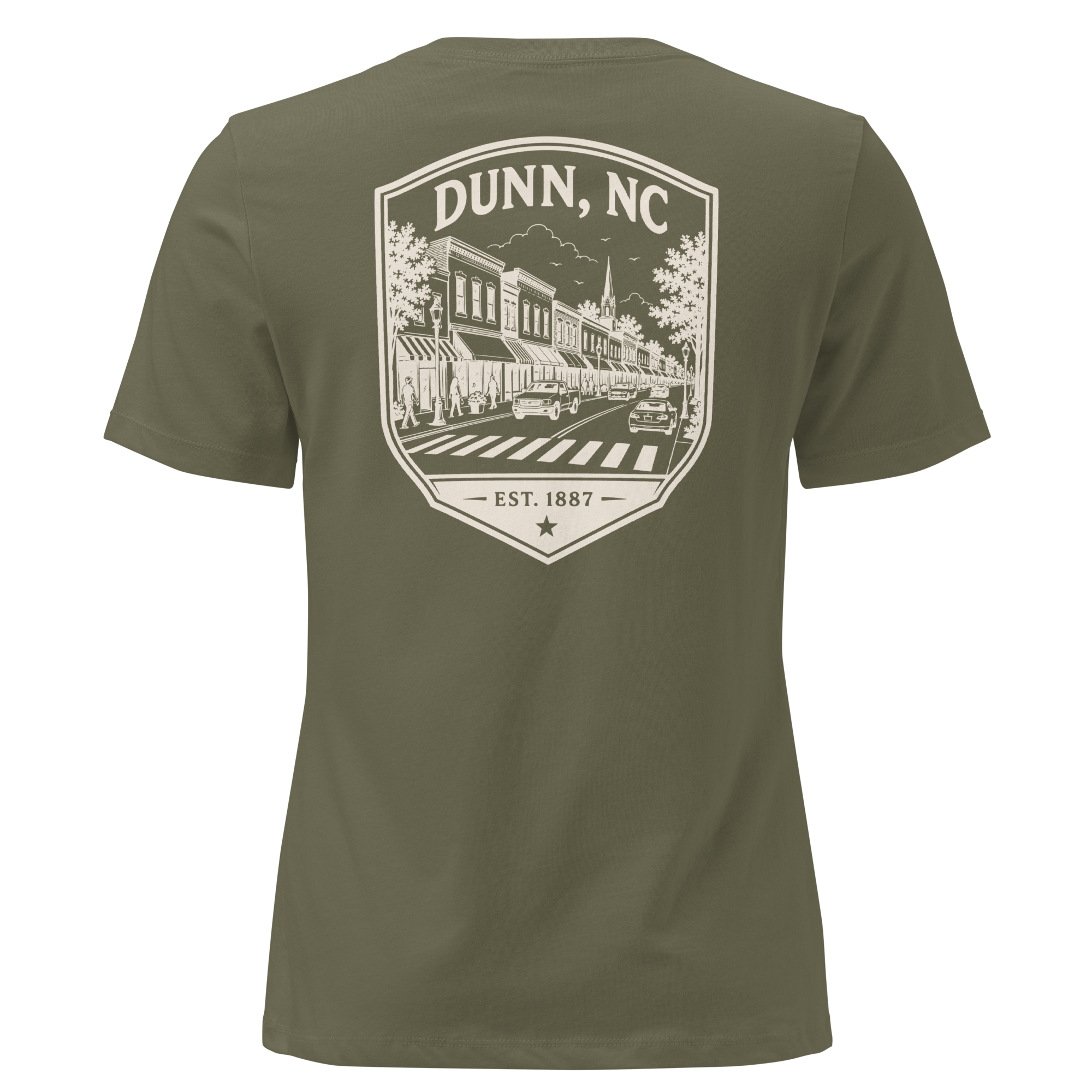 Dunn NC - Downtown- Women's Relaxed T-Shirt