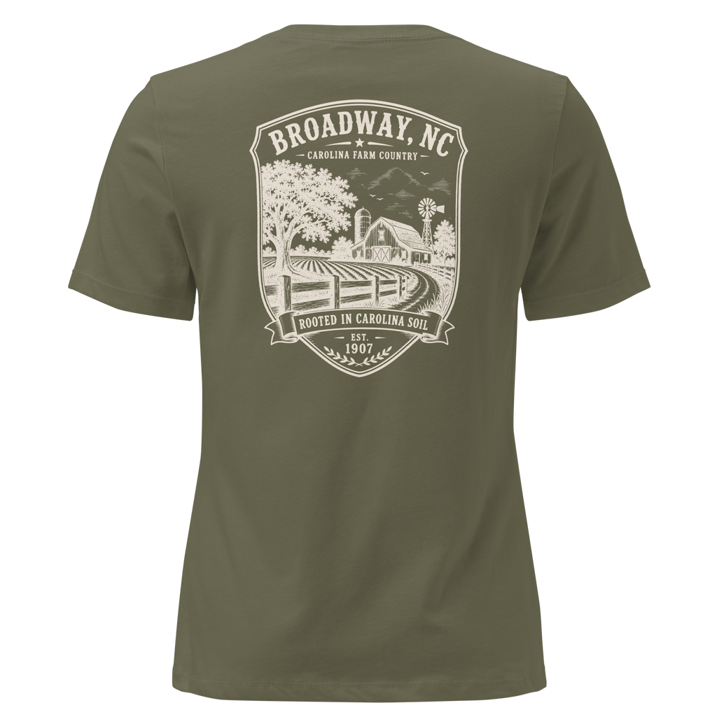 Broadway, NC - Farm Country - Women's Relaxed T-Shirt