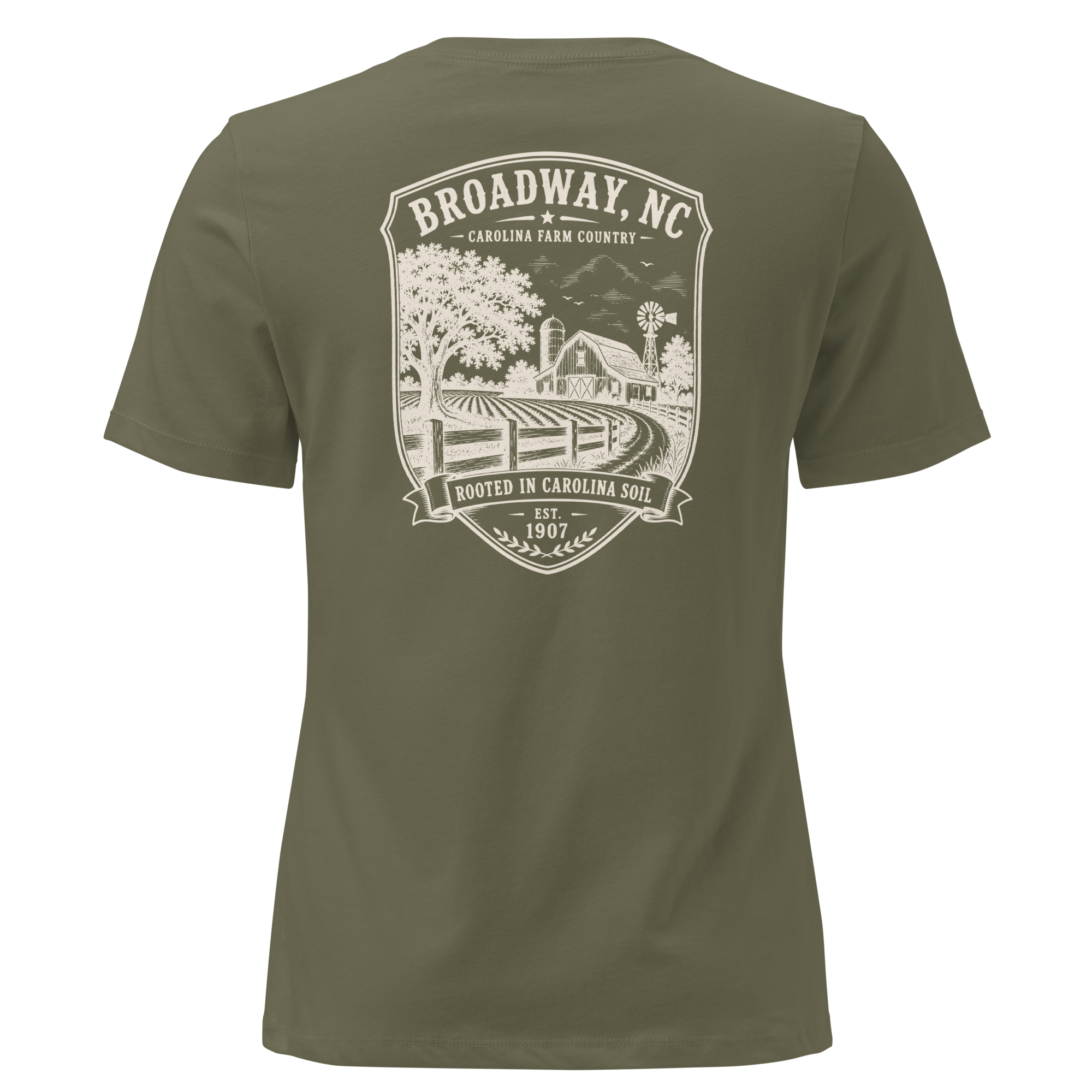 Broadway, NC - Farm Country - Women's Relaxed T-Shirt