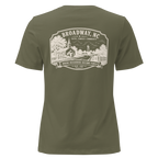 Broadway, NC - Faith, Family, Community - Women's Relaxed T-Shirt